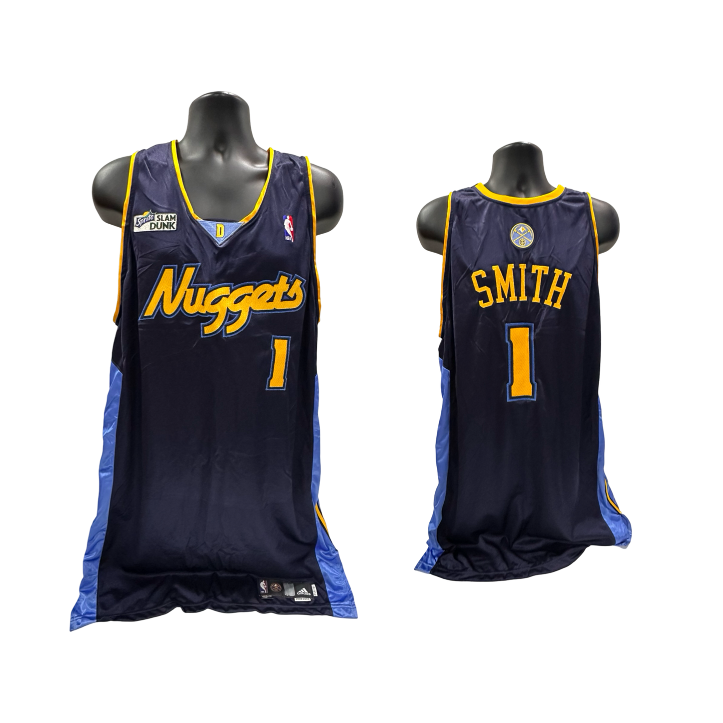 J.R. Smith Game Issued NBA Denver Nuggets Dark Blue Sprite Slam Dunk Contest Jersey