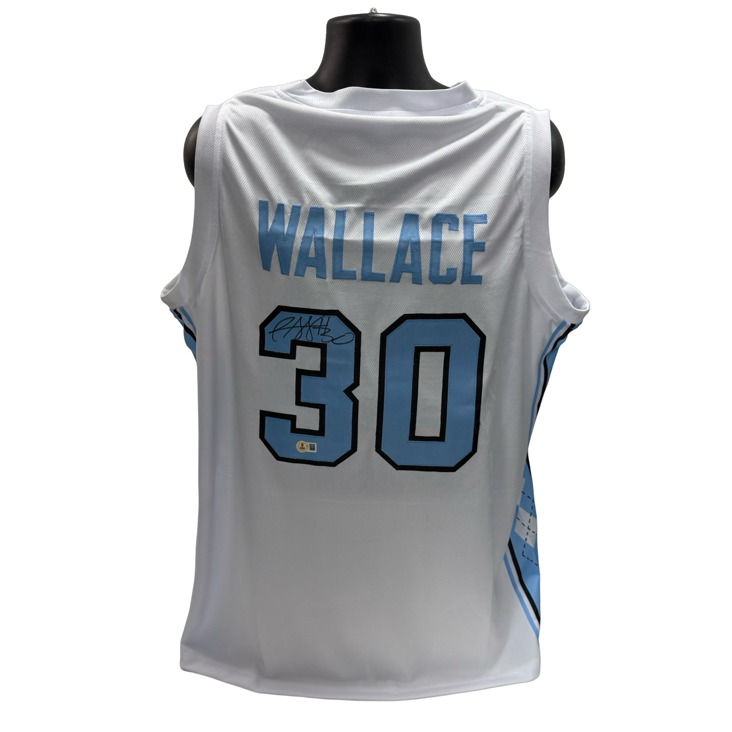 Rasheed Wallace Autographed White North Carolina Jersey Beckett