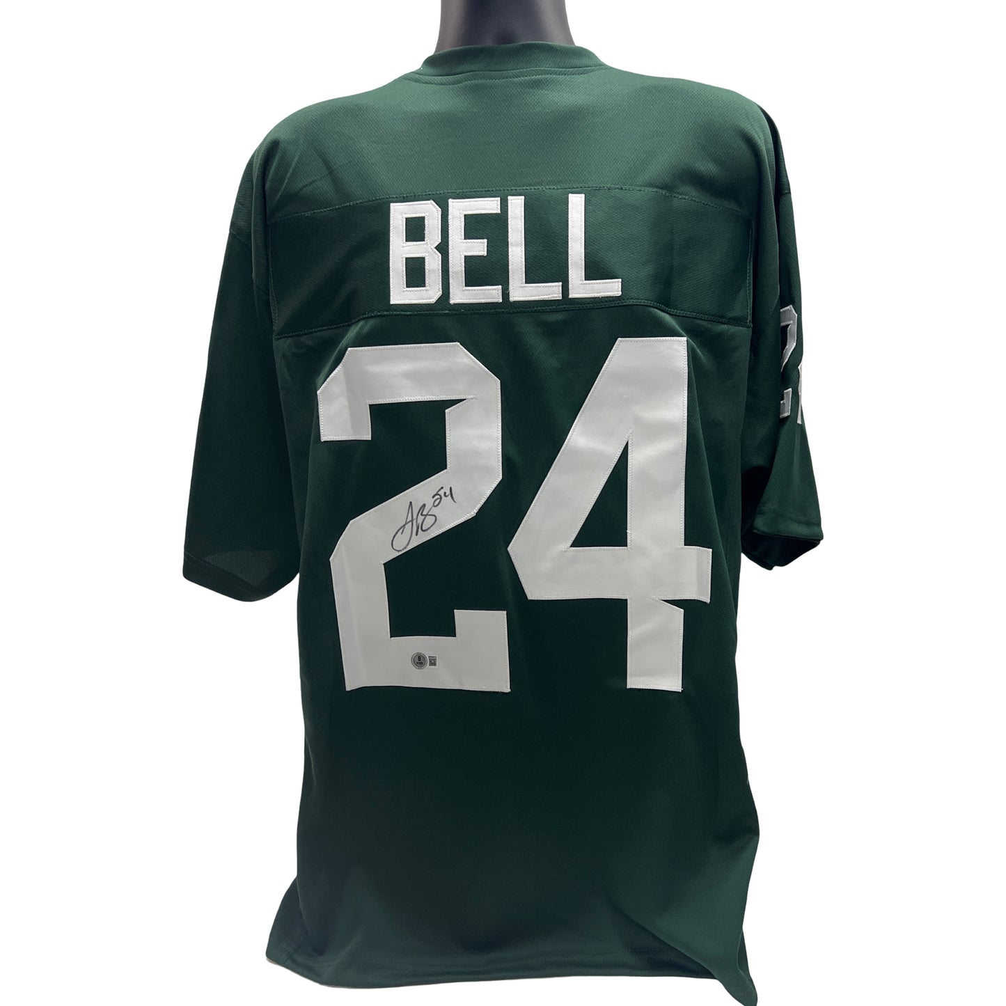 Le'Veon Bell Autographed Michigan State Spartans Green Jersey Beckett