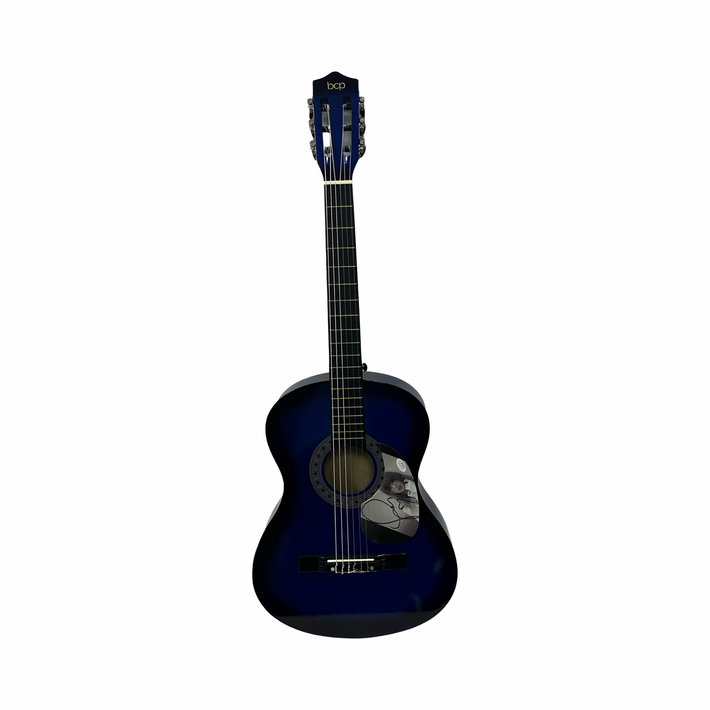 Taylor Swift Autographed Blue Burst Guitar With Heart Drawn Inscription JSA