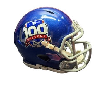 Unsigned 100 Seasons NY Giants Mini Helmet