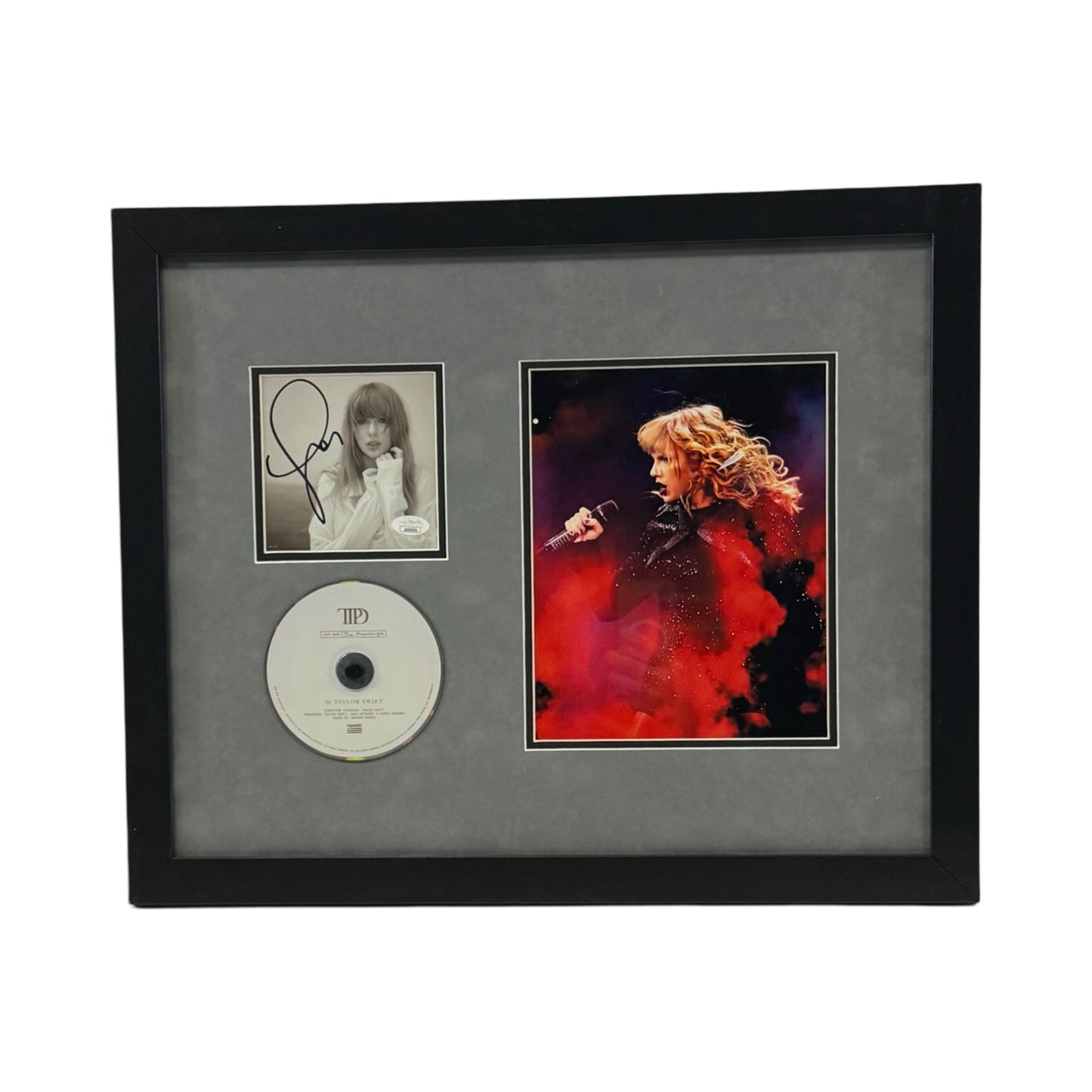 Taylor Swift Autographed Cut & Framed CD 11x14 Frame Red Smoke JSA