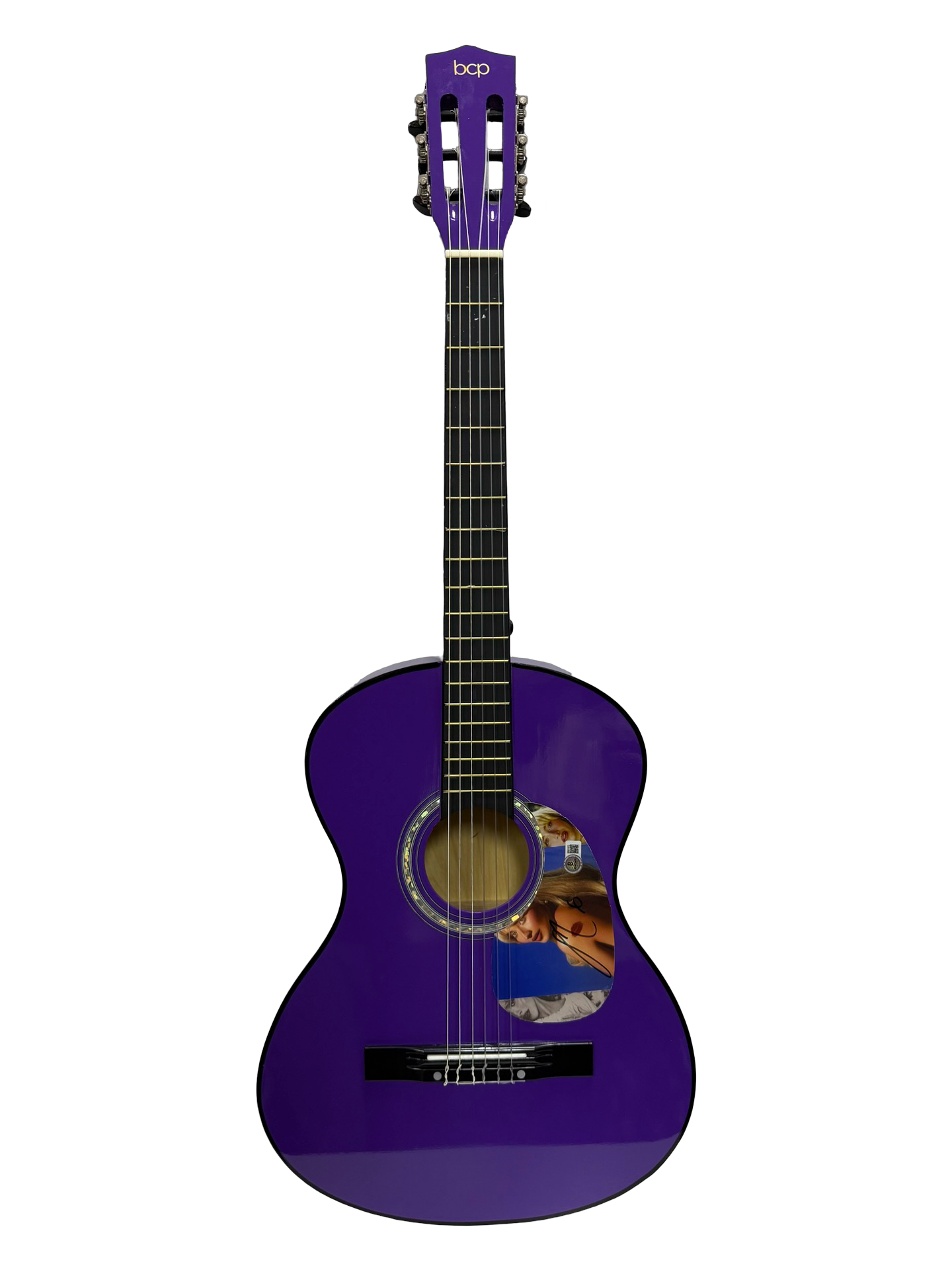 Sabrina Carpenter Autographed Purple Guitar Beckett