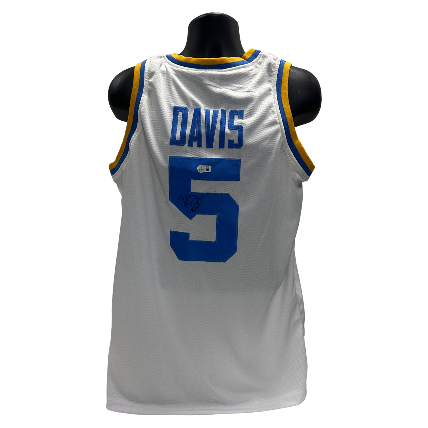 Baron Davis Autographed UCLA White Jersey Beckett BAS