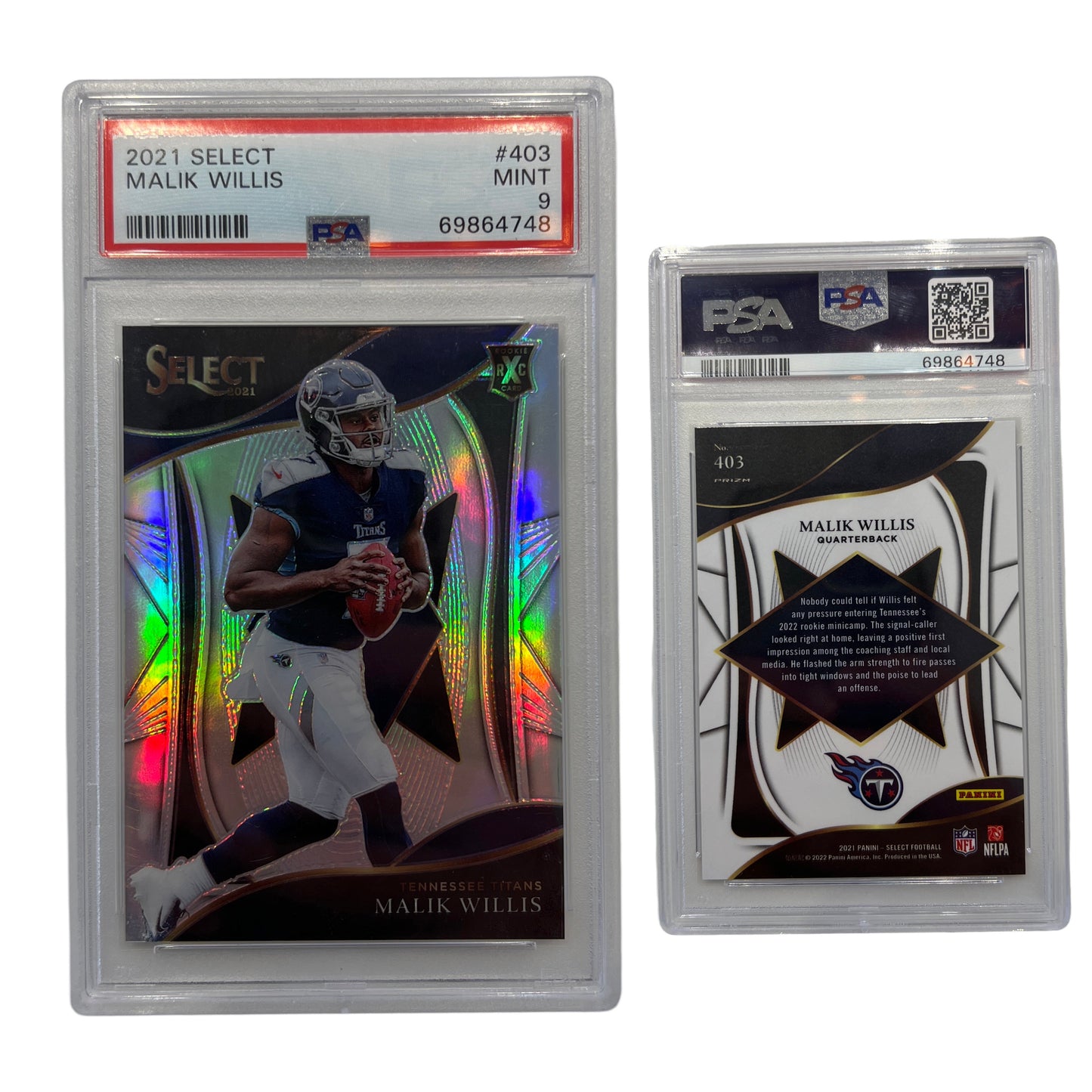 2021 Malik Willis Select #403 PSA MINT 9