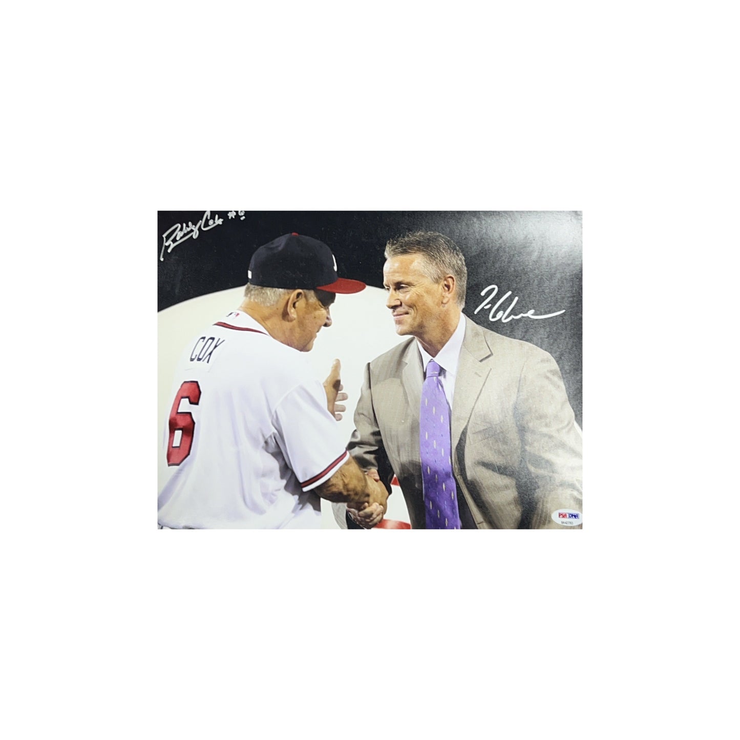 Bobby Cox & Tom Glavine Autographed Atlanta Braves 11x14 PSA