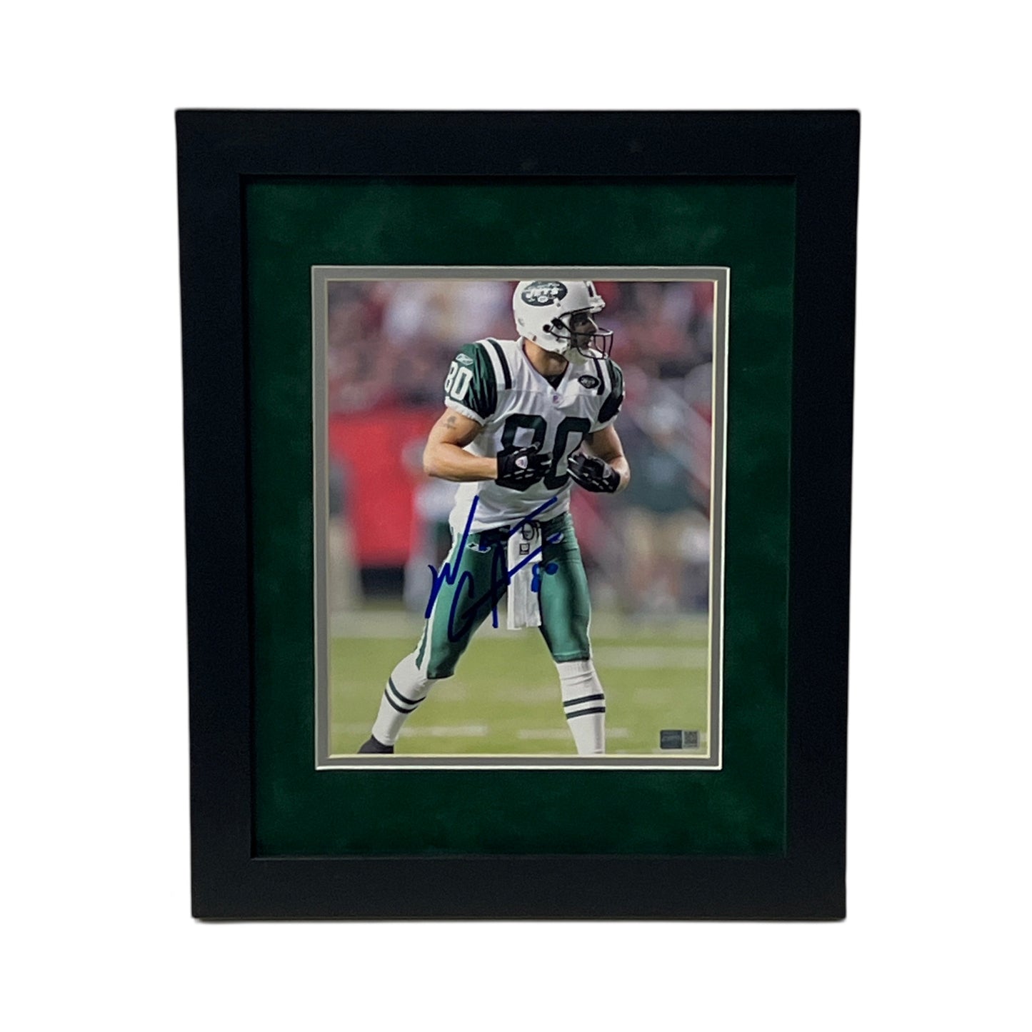 Wayne Chrebet Autographed New York Jets Line Of Scrimmage Framed 8x10 Steiner CX