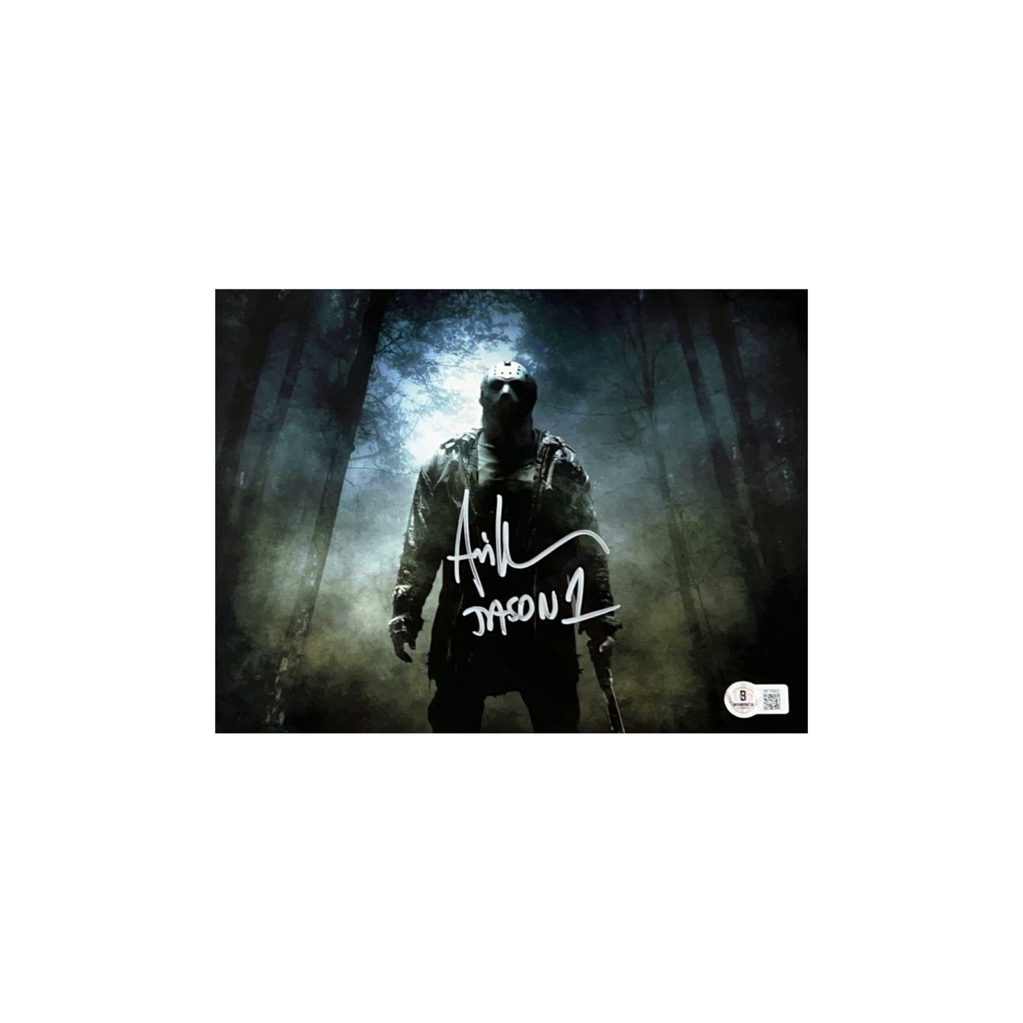 Ari Lehman Autographed Friday The 13th In The Woods 8x10 Beckett