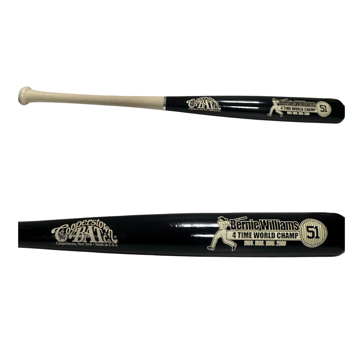Bernie Williams New York Yankees Unsigned Cooperstown Bat White Handel