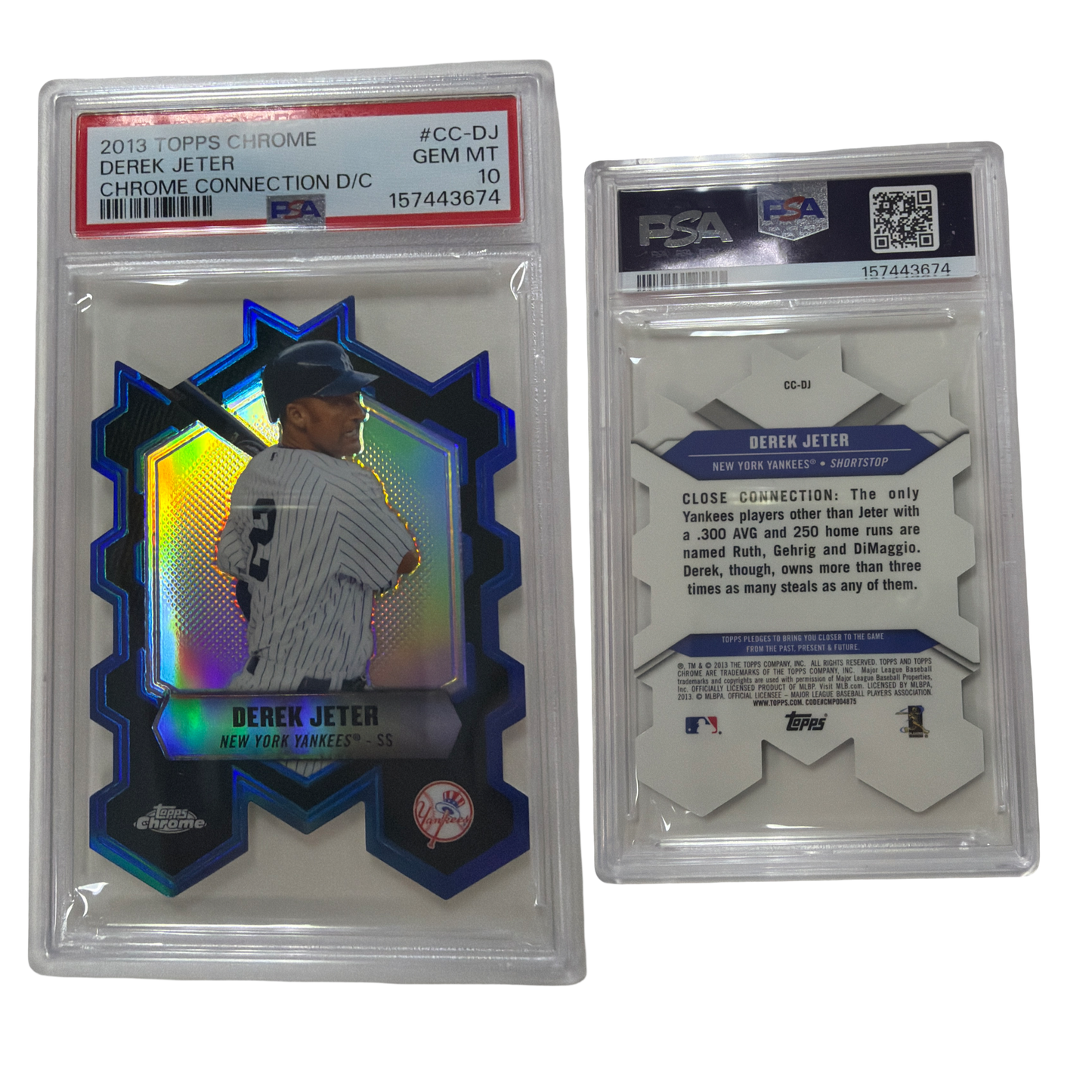 2013 Topps Chrome - Chrome Connections Die-Cuts Derek Jeter #CC-DJ PSA 10!