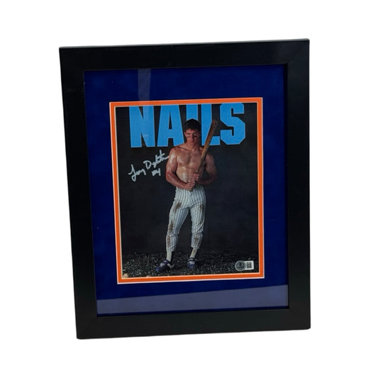 Lenny Dykstra Autographed Nails Framed 8x10 Beckett