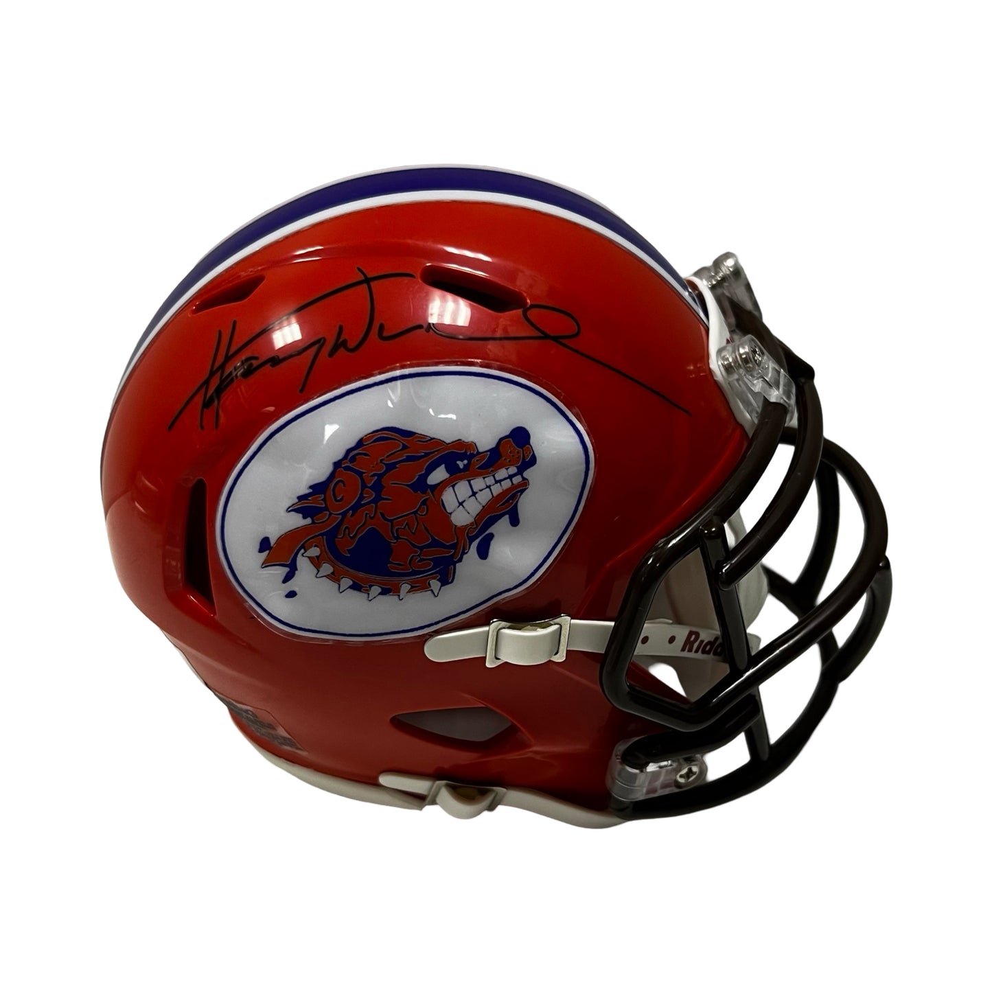Henry Winkler Autographed The Waterboy Orange Mini Helmet Beckett