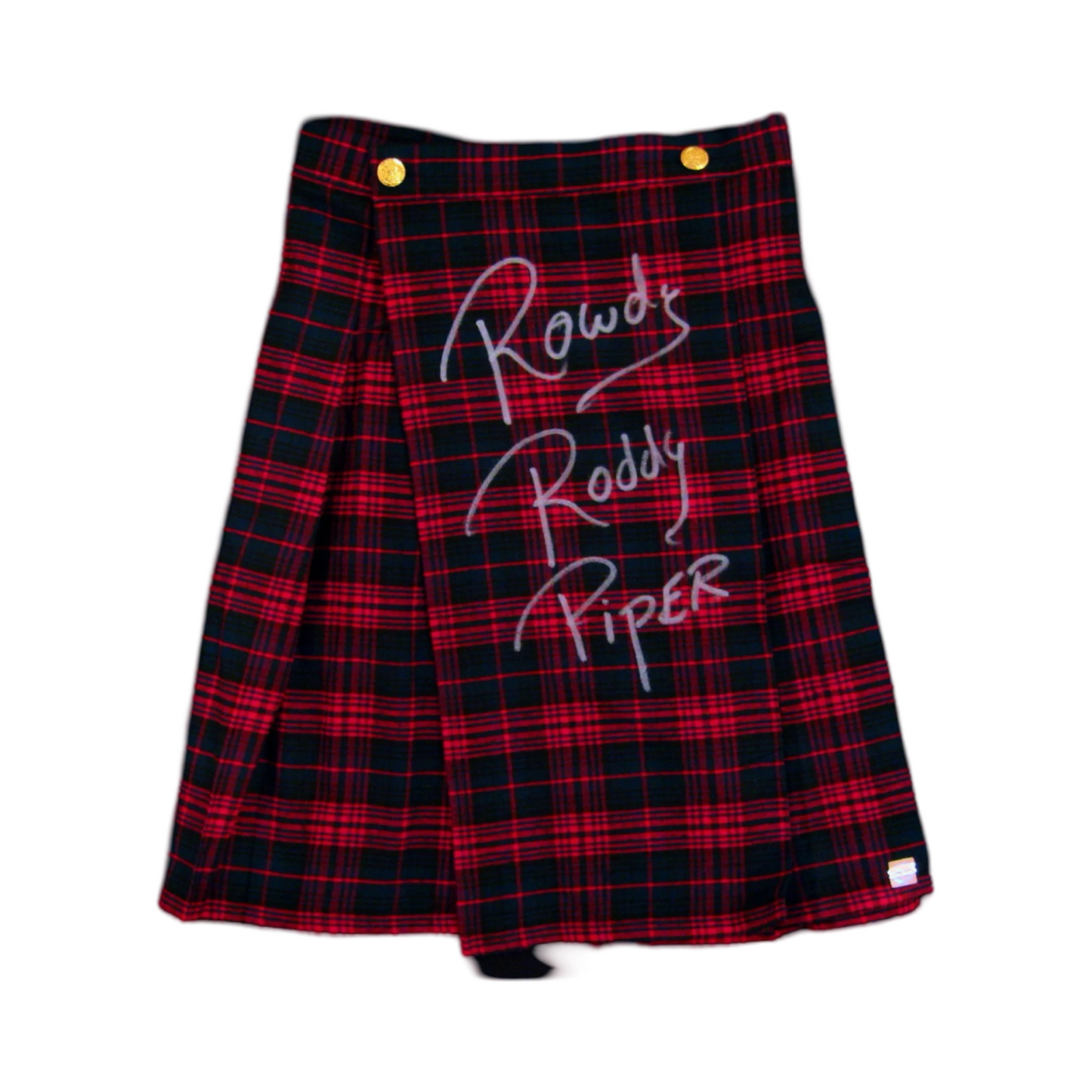 Rowdy Roddy Piper Autographed WWE Scottish Kilt ASI Proof