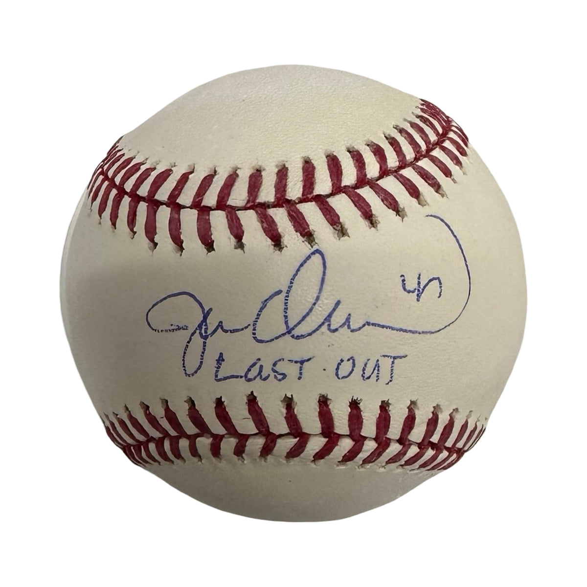 Jesse Orosco Autographed OMLB Inscribed Last Out Beckett