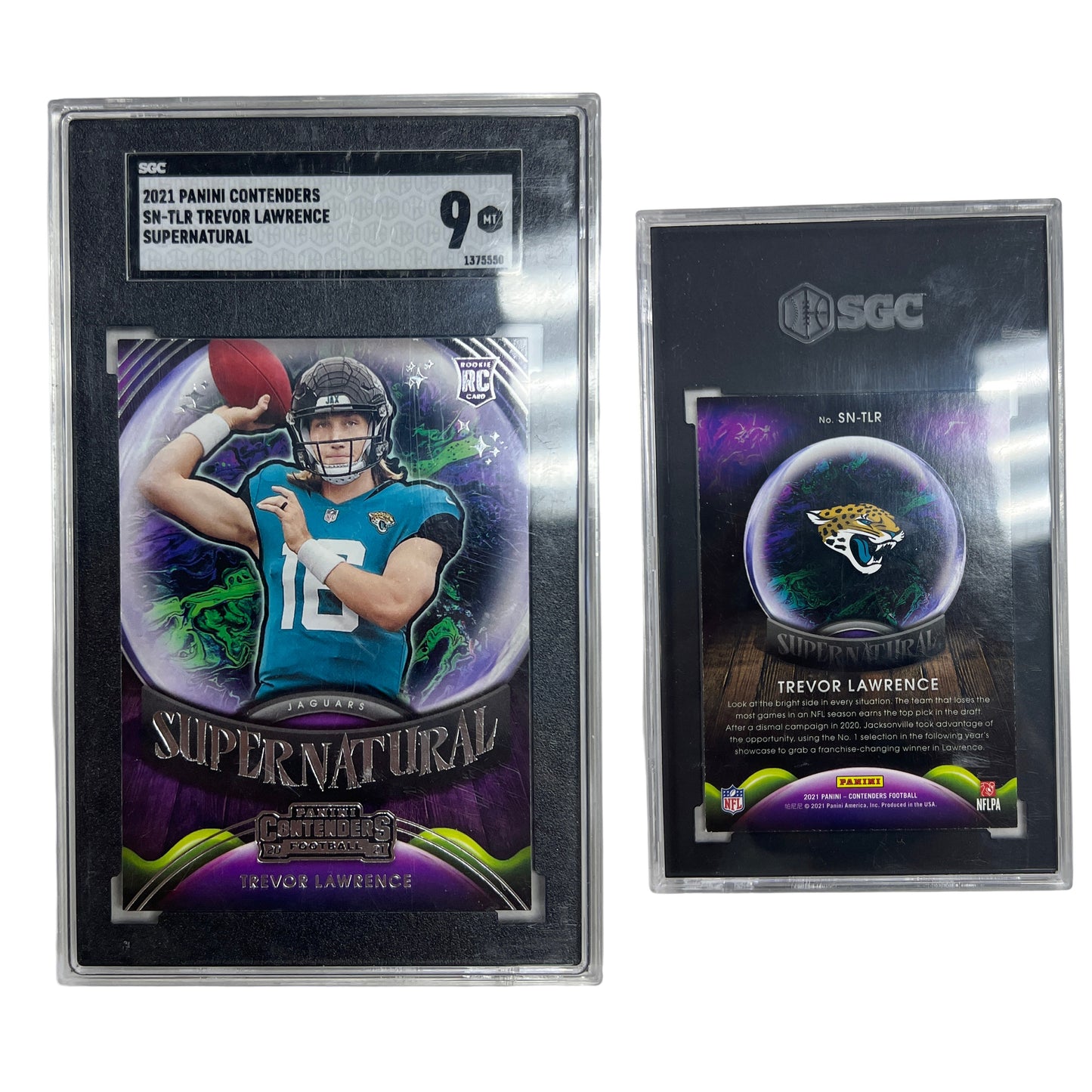 2021 Trevor Lawrence Panini Contenders Supernatural #SN-TLR SGC 9