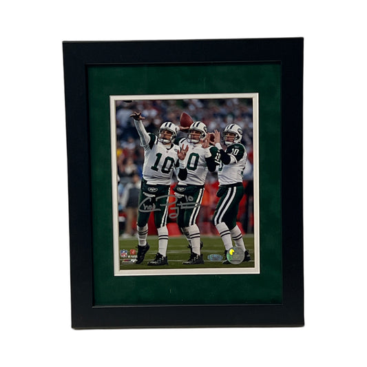 Chad Pennington Autographed New York Jets Triple Exposure Framed 8x10 Steiner