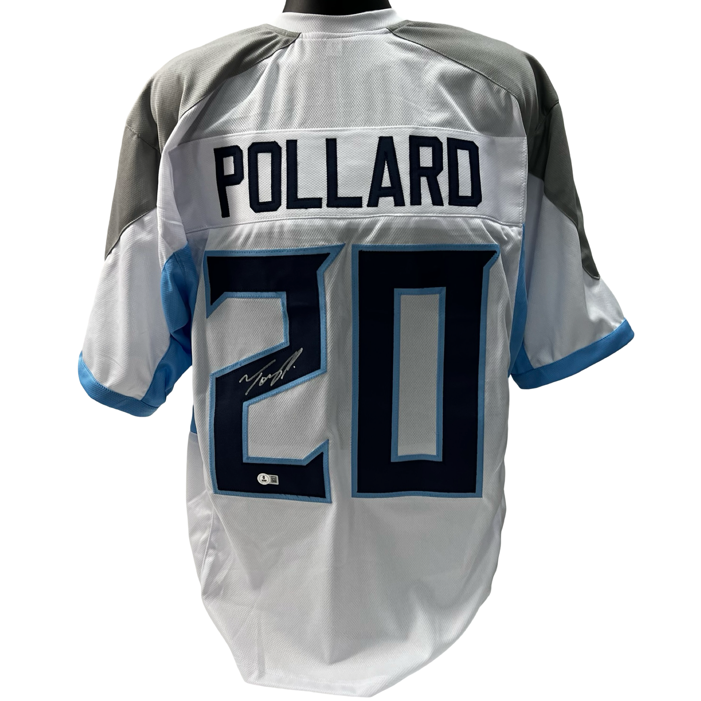 Tony Pollard Autographed Tennessee Titans White Jersey Beckett