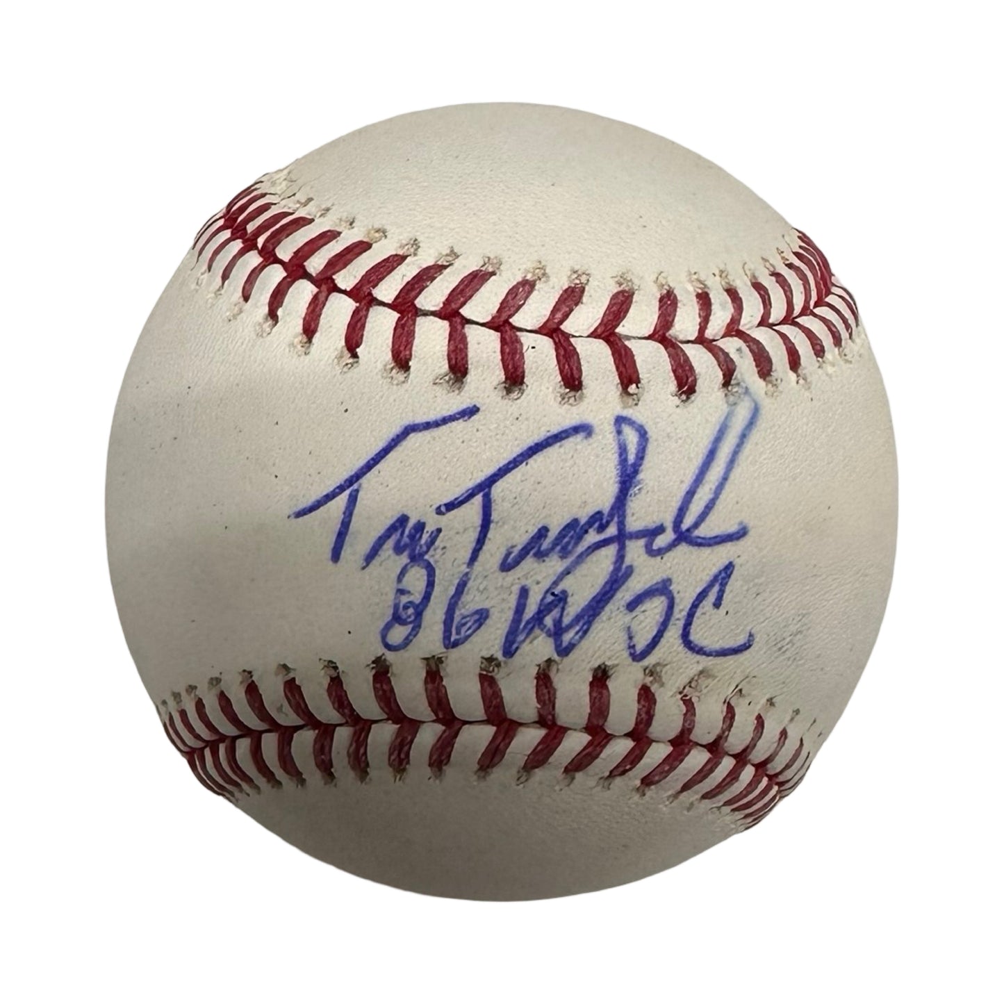 Tim Tuefel Autographed OMLB Inscribed 86 WSC Beckett