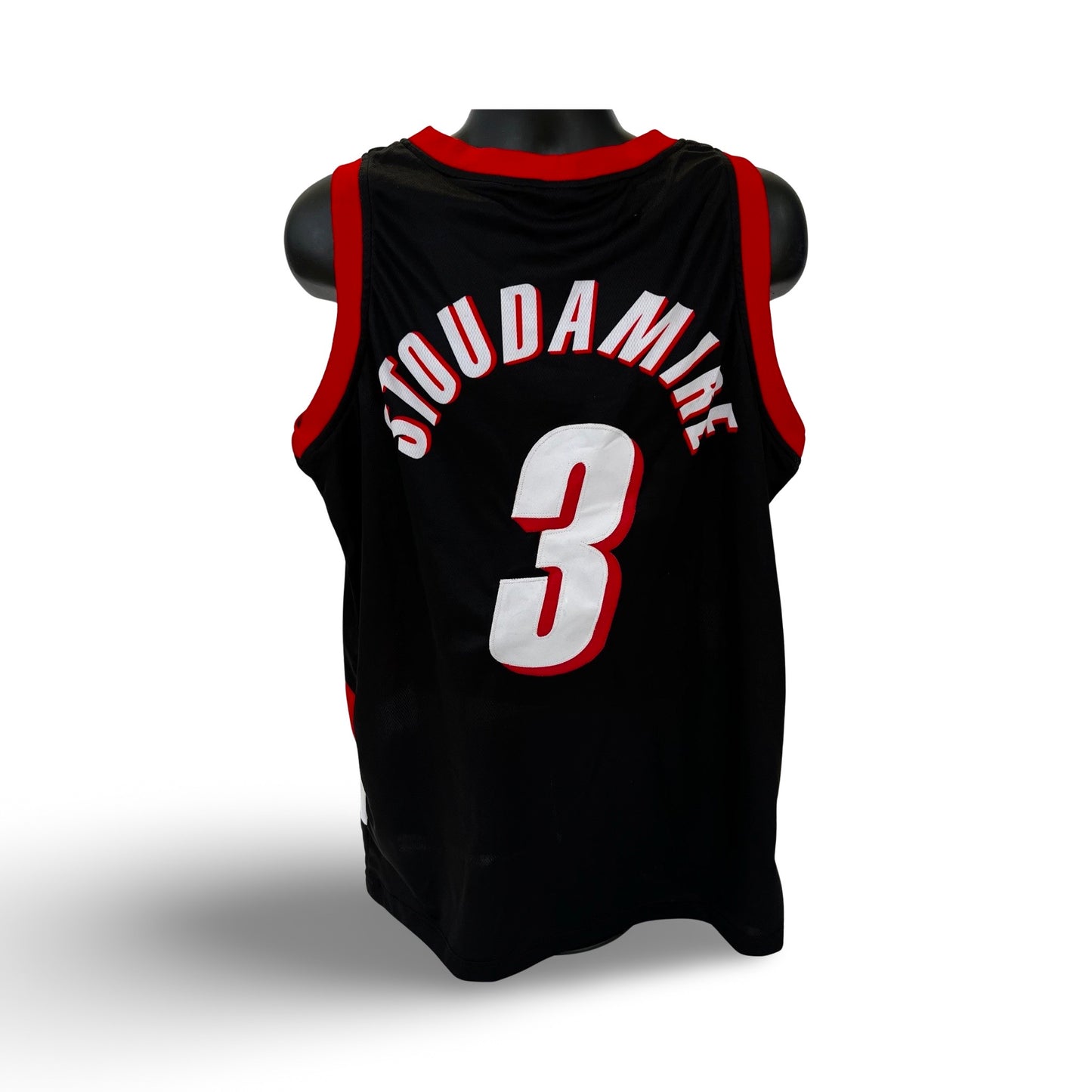 Damon Stoudamire Unsigned Portland Trailblazer Black Custom Jersey