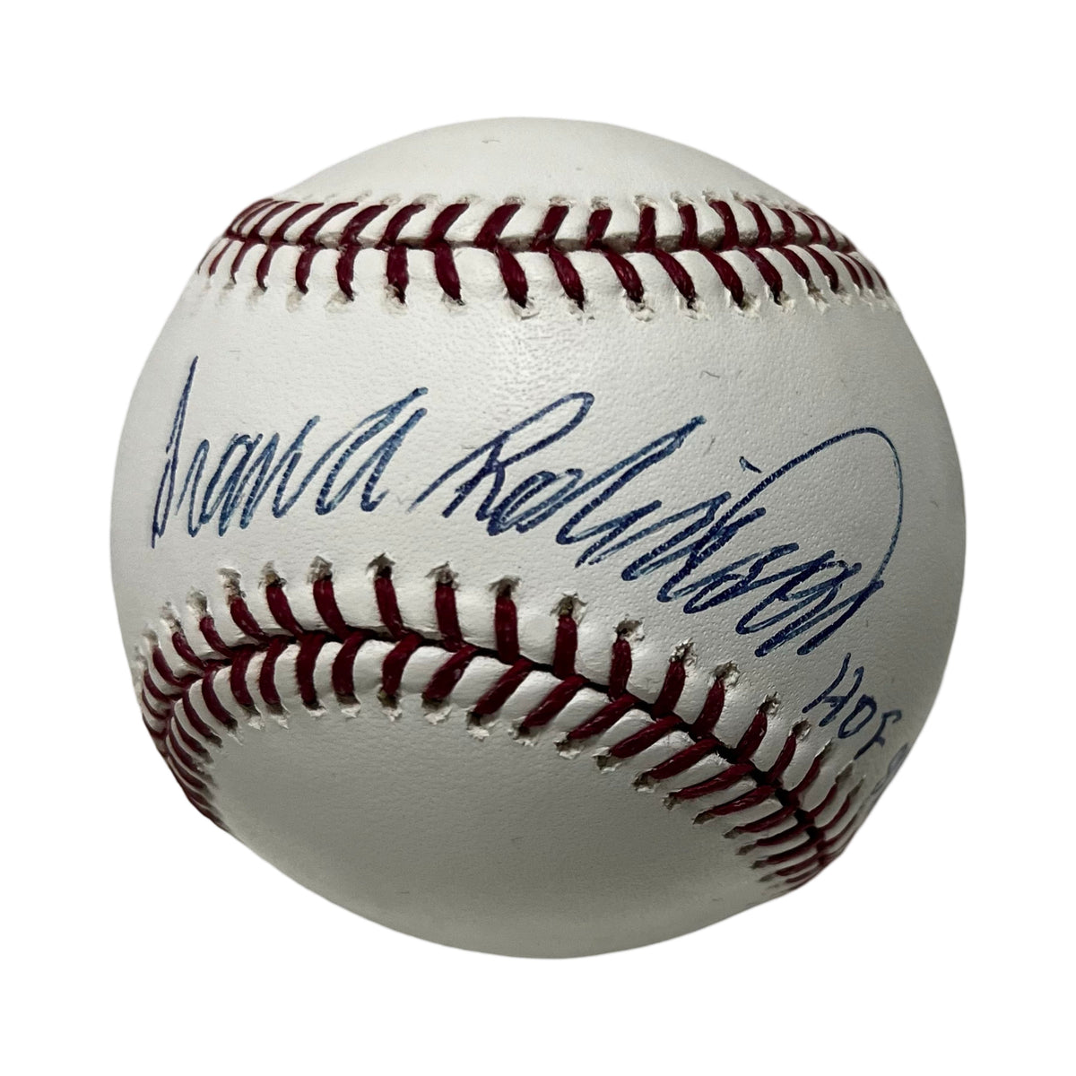 Frank Robinson Autographed OMLB HOF 82 Inscription Steiner