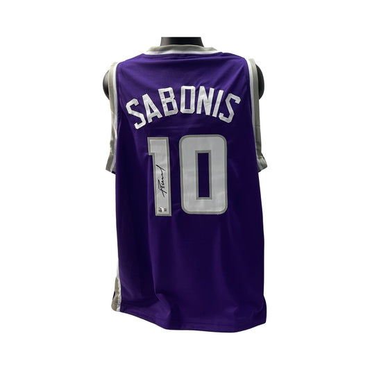 Domantas Sabonis Autographed Sacramento Kings Purple Jersey Beckett
