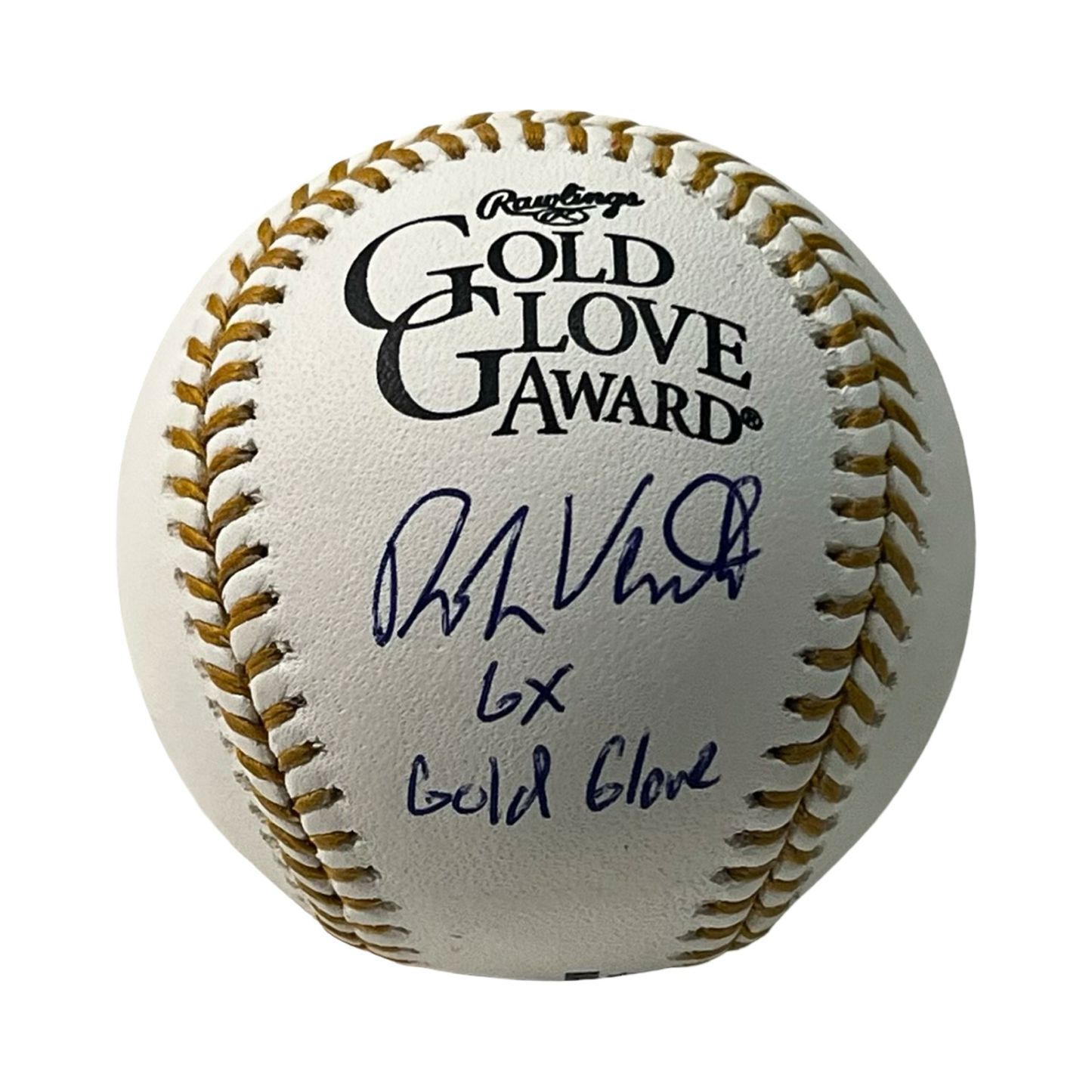 Robin Ventura Autographed Gold Glove Logo Ball "6x Gold Glove" Inscription Beckett