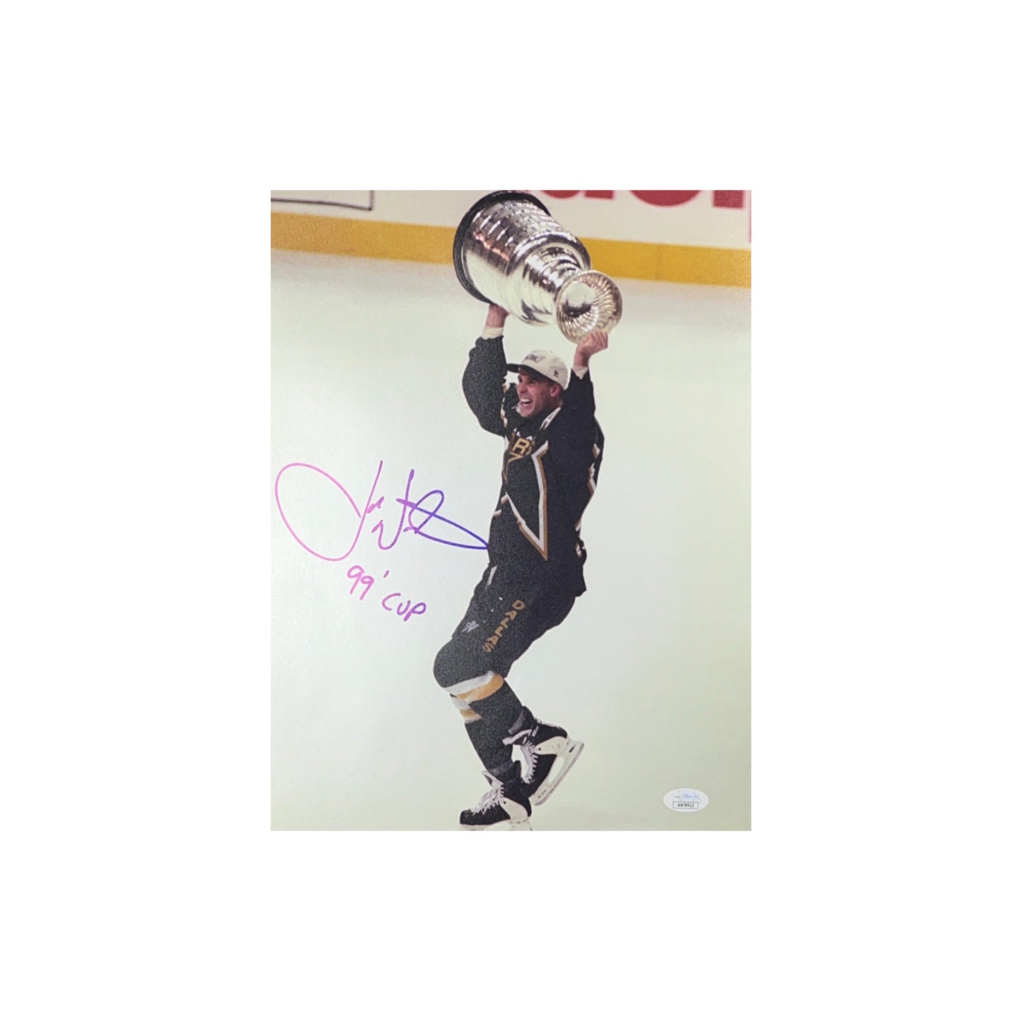 Joe Nieuwendyk Autographed Dallas Stars 11x14 "99 Cup" Inscription JSA