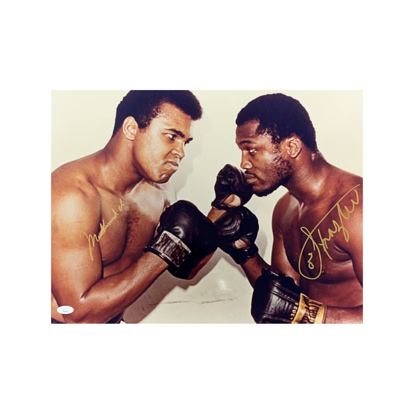 Muhmammad Ali & Joe Frazier Autographed 16x20 JSA
