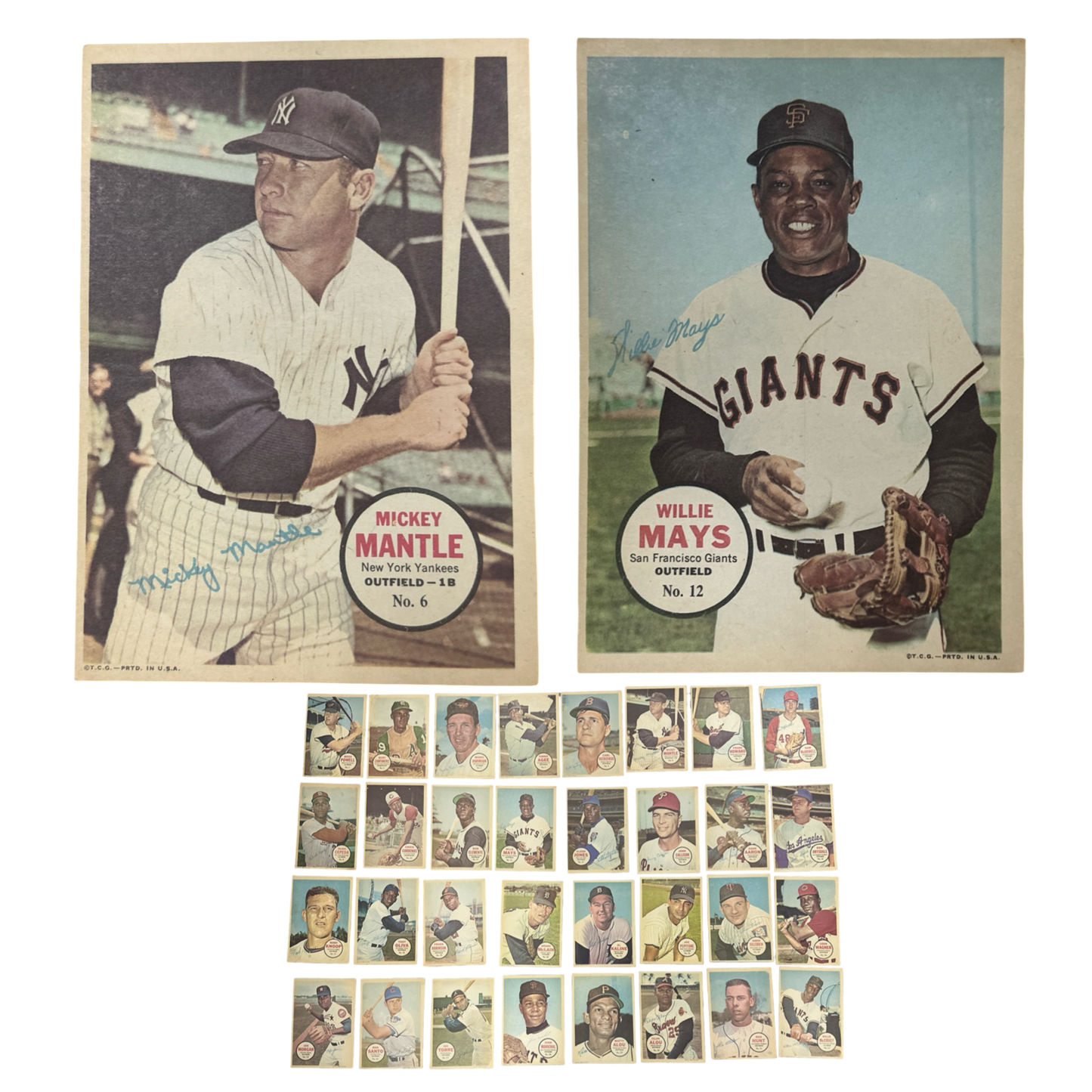 1967 MLB Topps Pin Ups Singles