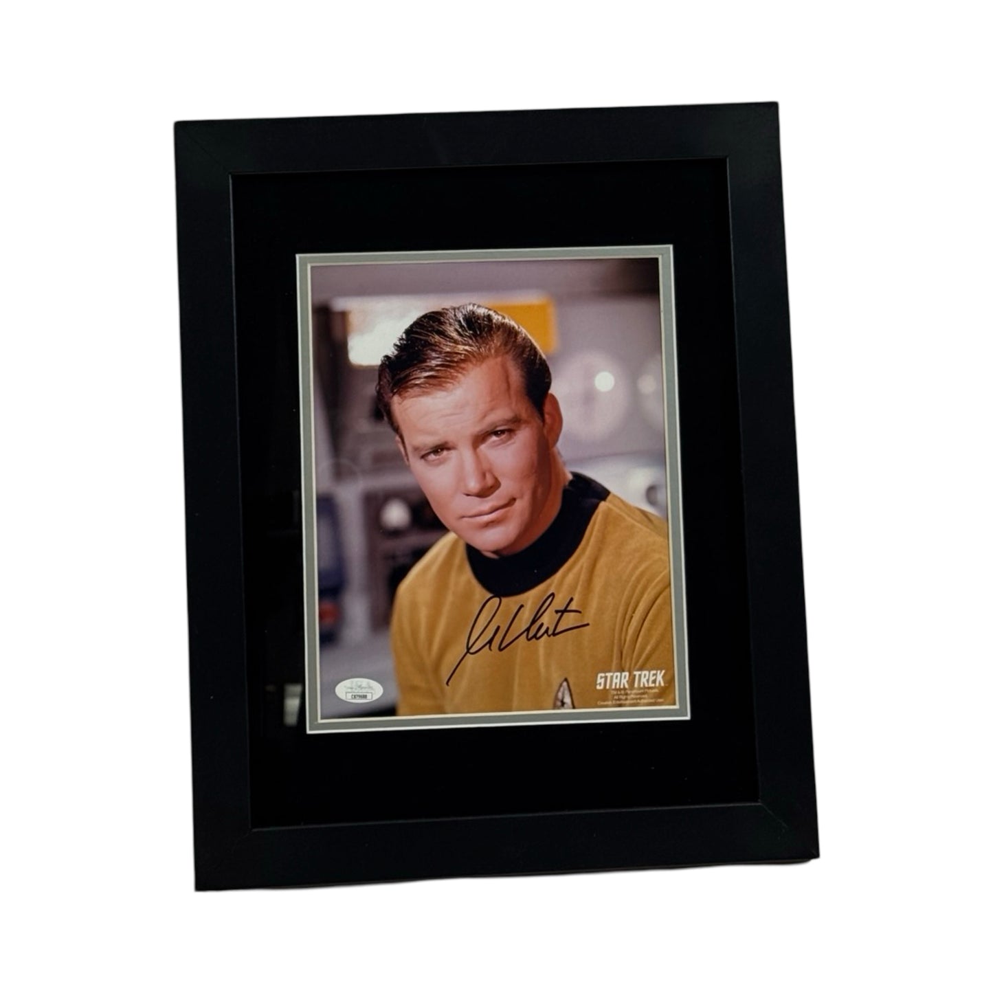 William Shatner Autographed Star Trek Framed Headshot 8x10 JSA