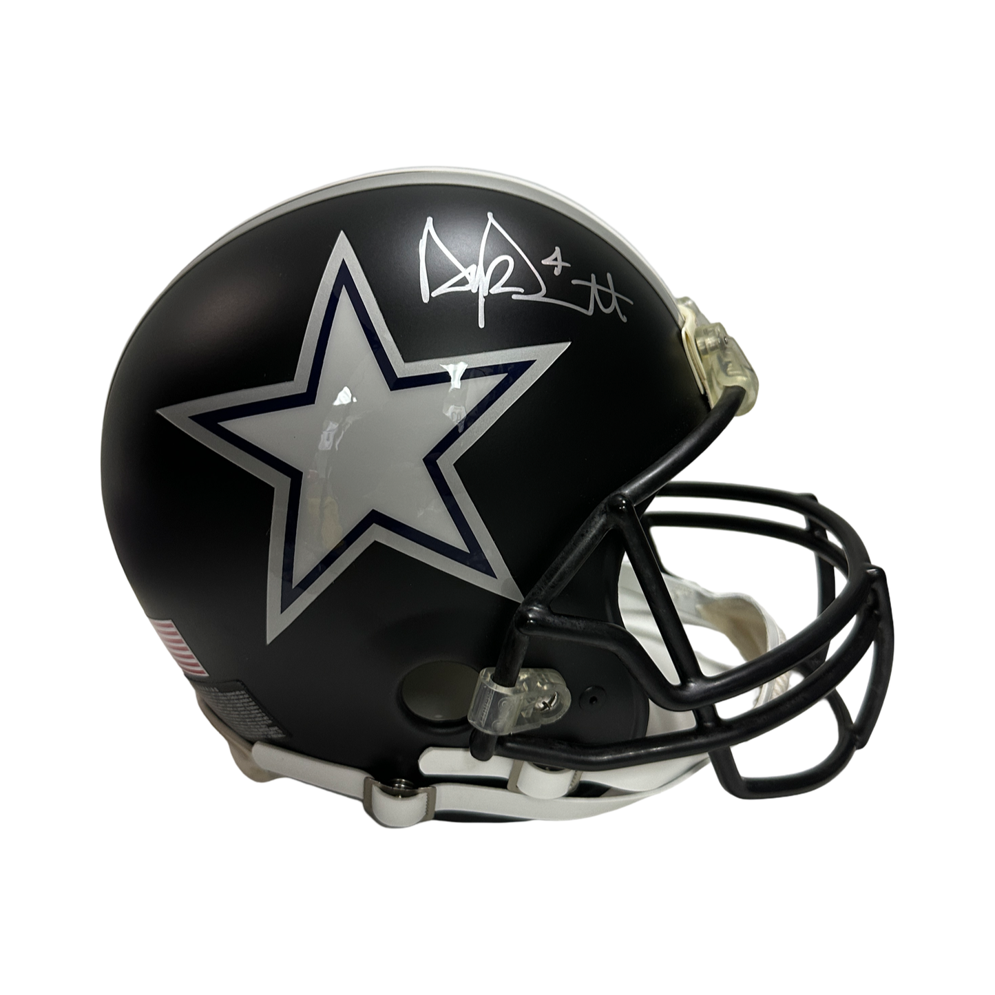 Dak Prescott Autographed Dallas Cowboys Ridell Custom Authentic Helmet JSA