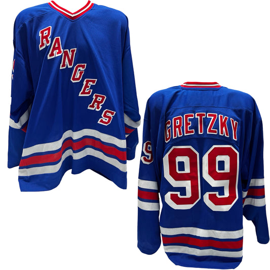 Wayne Gretzky Unsigned New York Rangers Adidas Authentic Heroes Of Hockey Jersey - Size 52