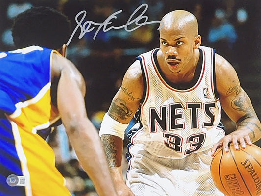 Stephon Marbury Autographed Brooklyn Nets 11x14 Beckett