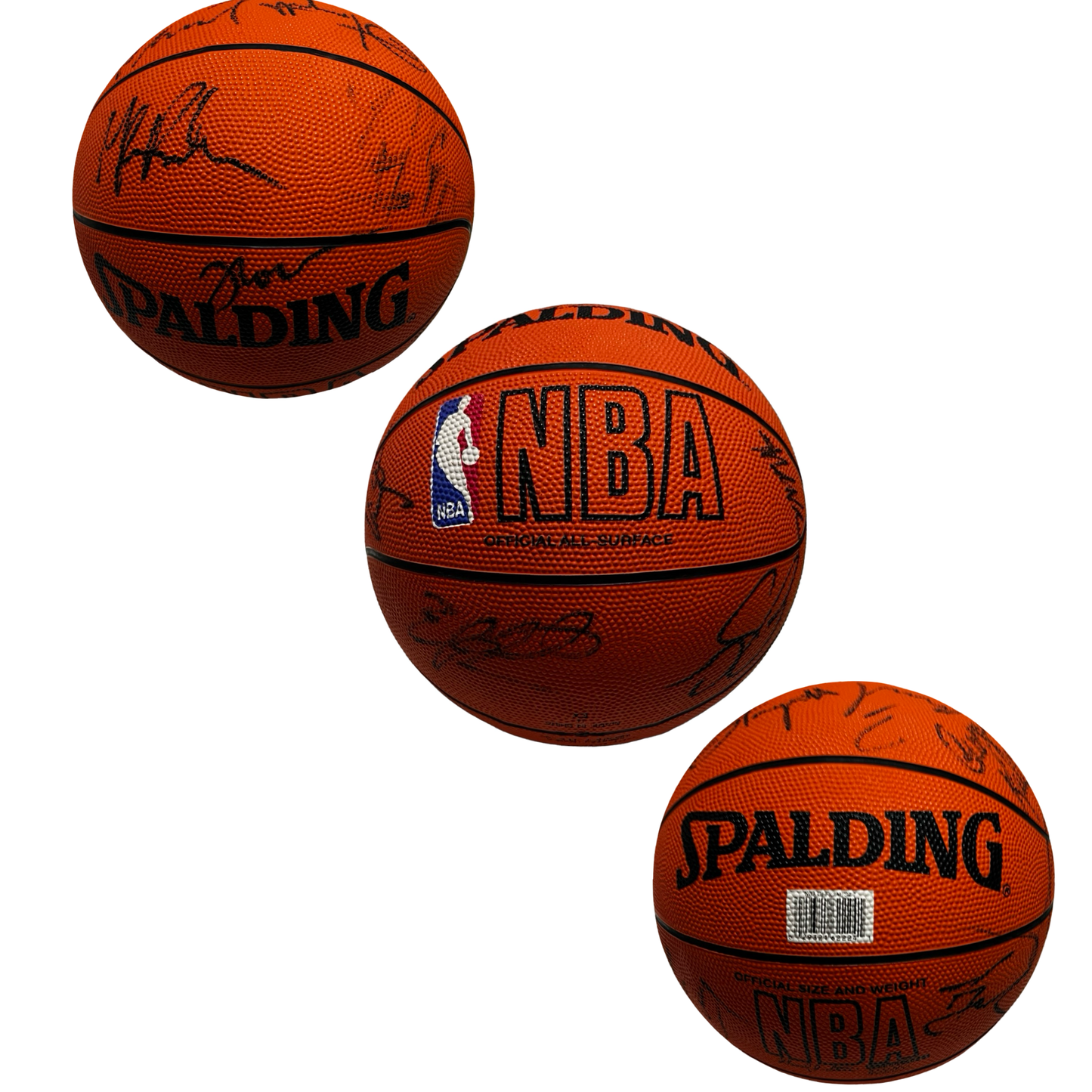 1998 Milwaukee Bucks Autographed Team Signed Basketball JSA