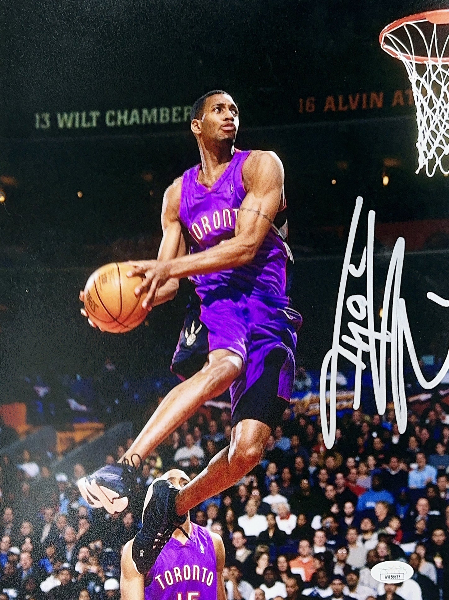 Tracy McGrady Autographed Toronto Raptors 11x14 Photo JSA