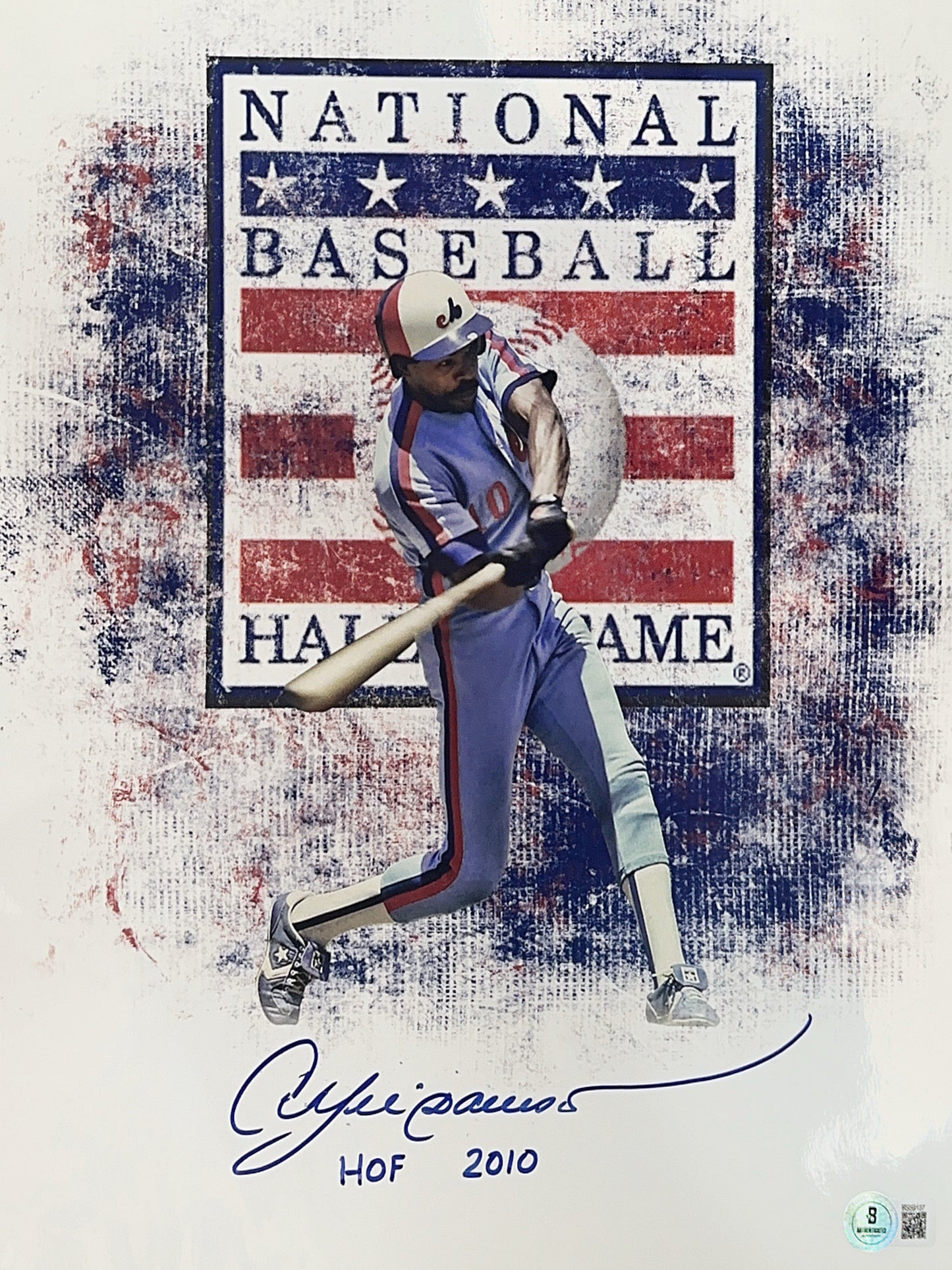 Andre Dawson Autographed Chicago Cubs "HOF 2010" Inscribed HOF Edit 11x14 Photo Beckett BAS