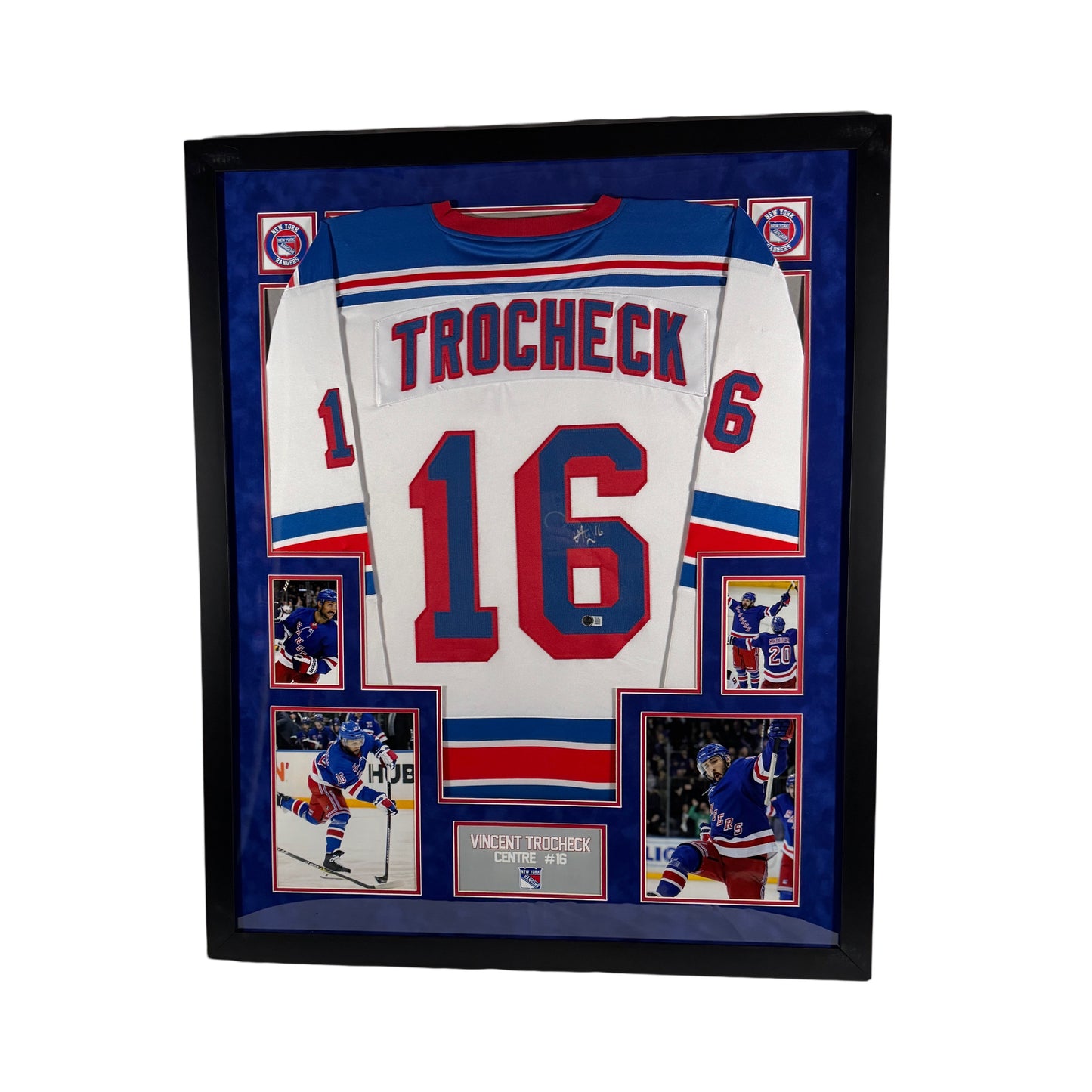 Vincent Trocheck Autographed New York Rangers White Jersey Beckett