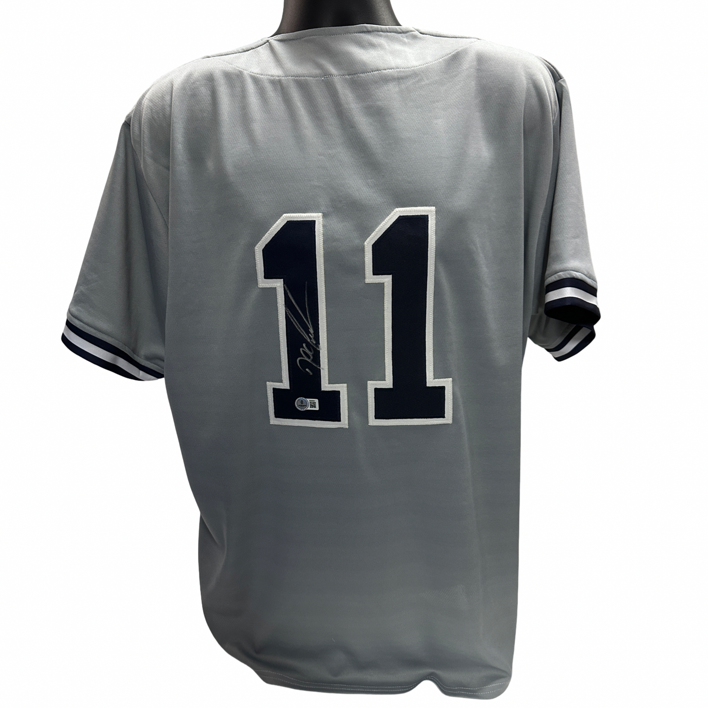 Doc Gooden Autographed New York Yankees Grey Jersey Beckett