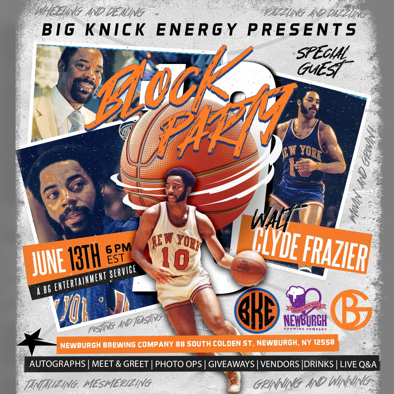 KNICKS Block Party Hosted by Walt Frazier - Meet & Greet Autograph Signing and LIVE Q&A