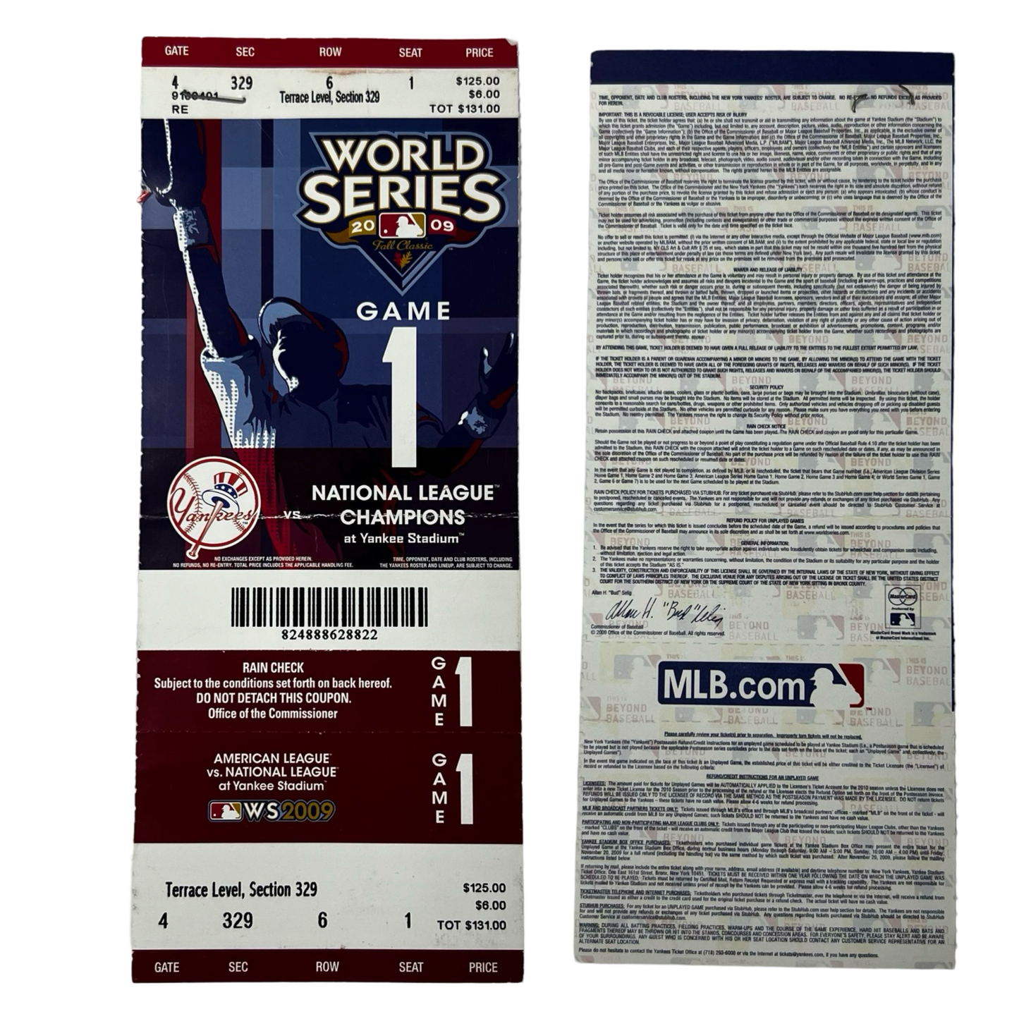 2009 World Series Ticket Game 1