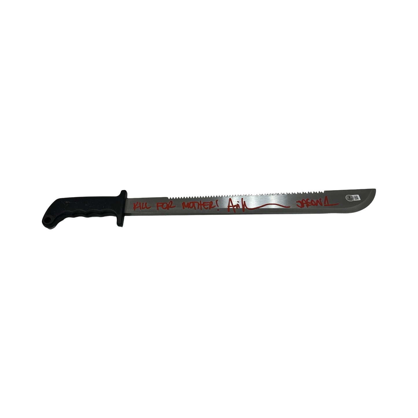 Ari Lehman Autographed Jason Voorhees Friday the 13th Machete Kill For Mother!, Jason 1 Inscriptions Beckett
