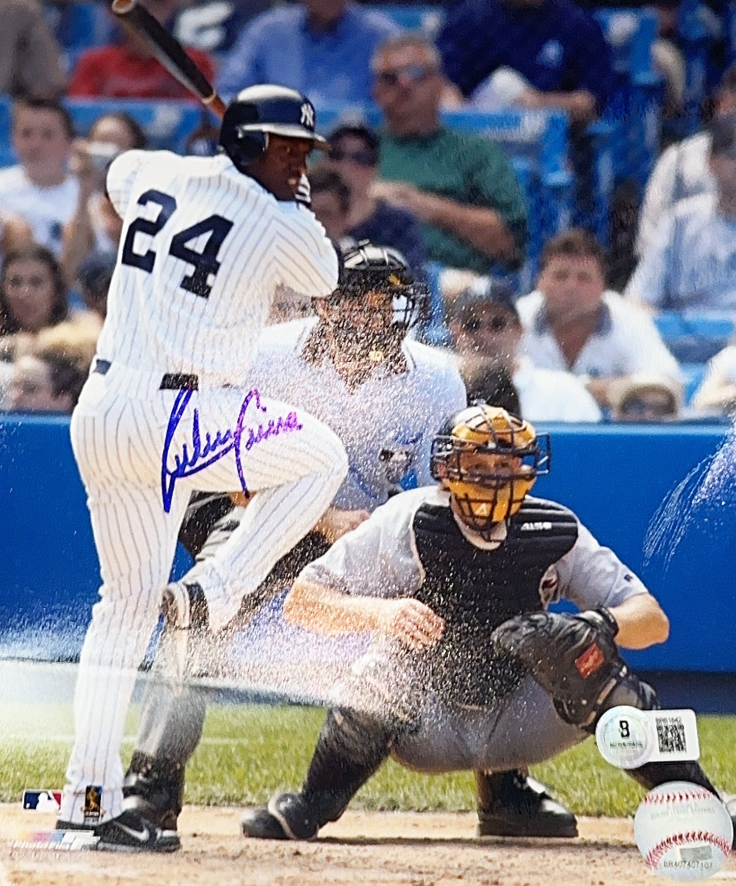 Rueben Sierra Autographed New York Yankees 8x10 Beckett