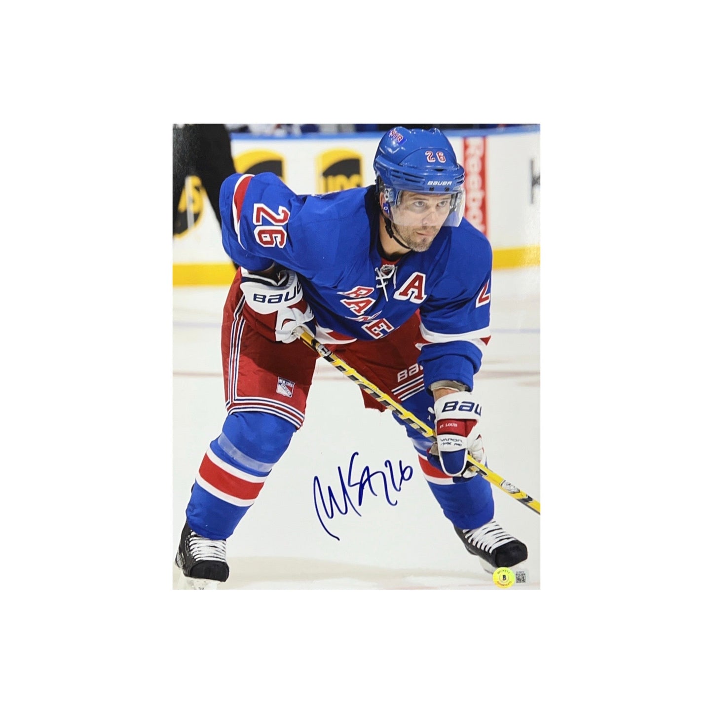 Martin St. Louis Autographed New York Rangers 11x14 Beckett