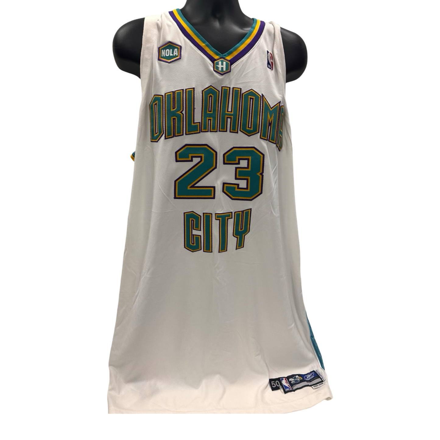 J.R. Smith Game Used NBA 2005/06 New Orleans Hornets White Jersey