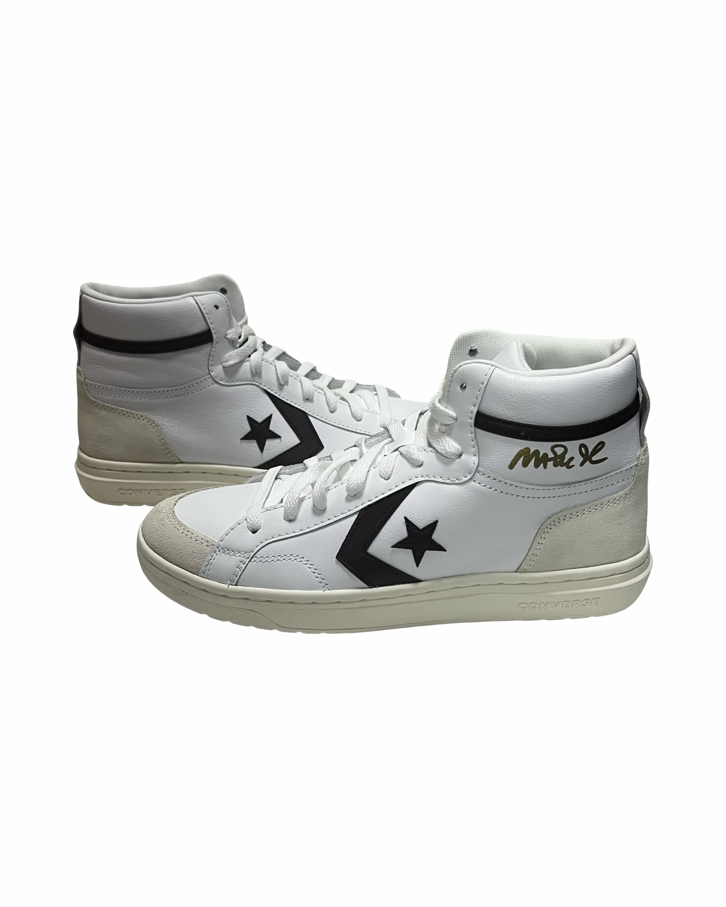 Magic Johnson Autographed Los Angeles Lakers White Converse Beckett