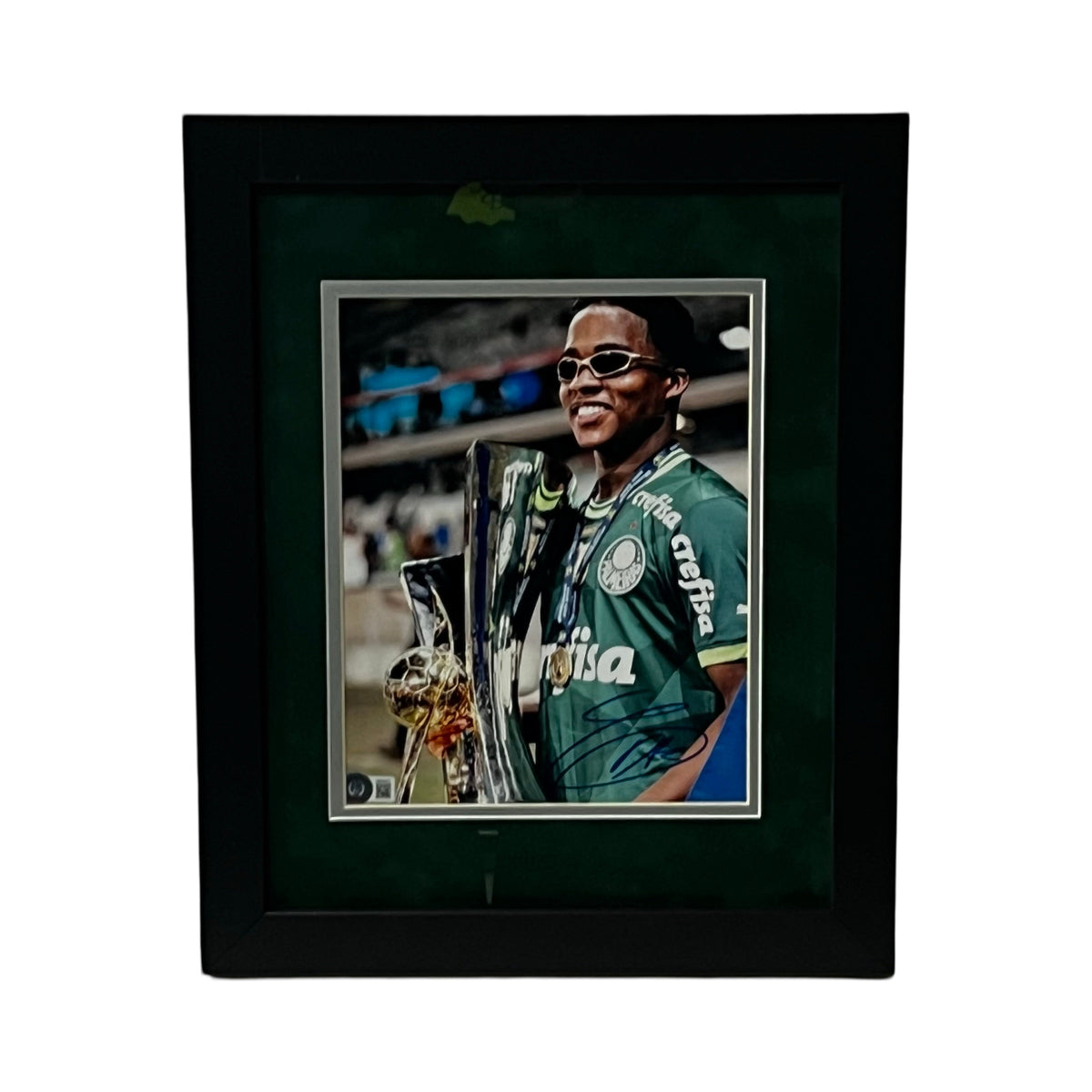 Endrick Moreira Autographed Palmeiras Framed 8x10 Beckett