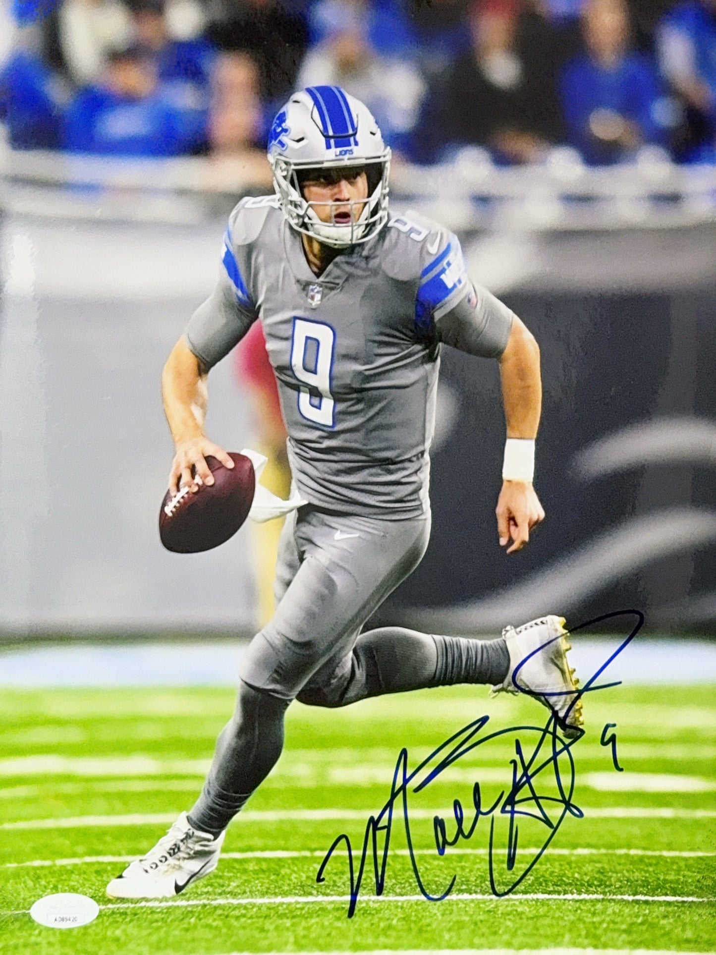 Matthew Stafford Autographed Detroit Lions 11x14 JSA