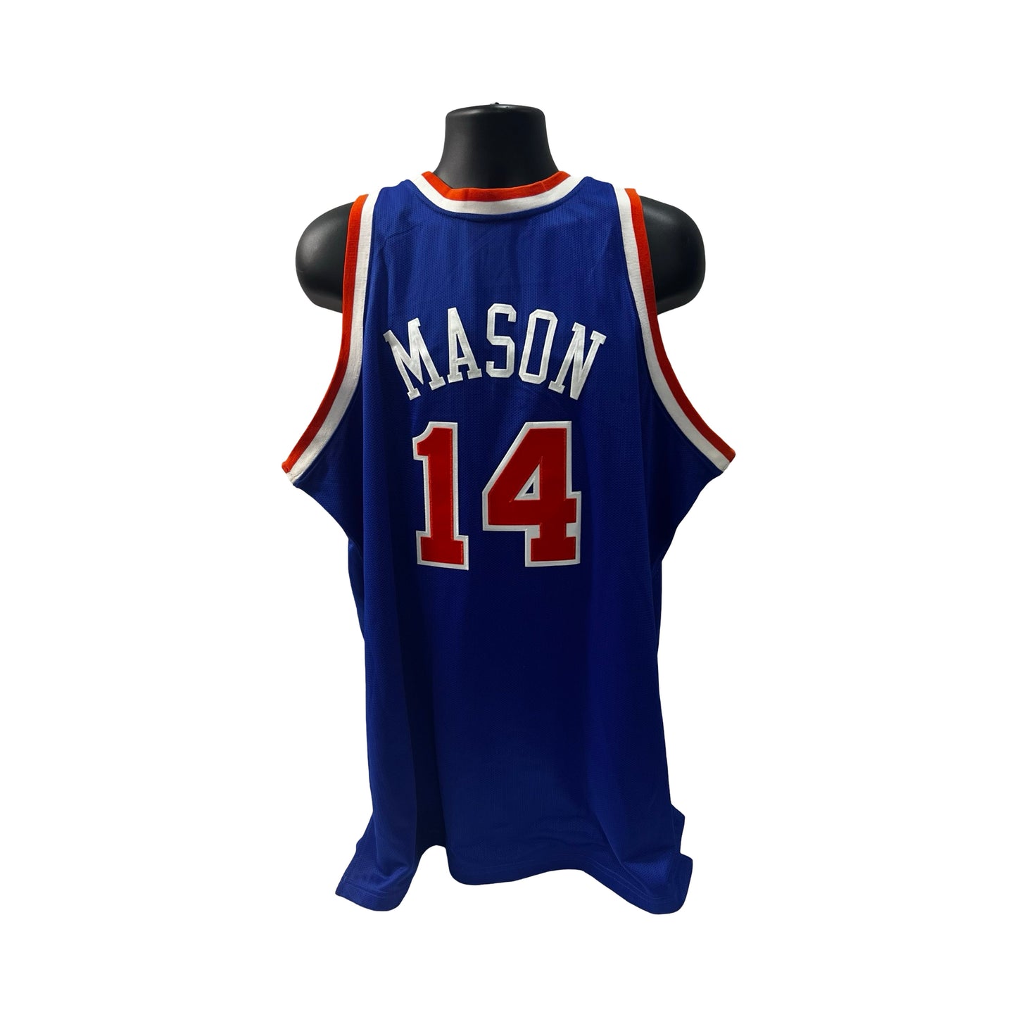 Anthony Mason New York Knicks Blue 1991 Mitchell & Ness Jersey - Size 52