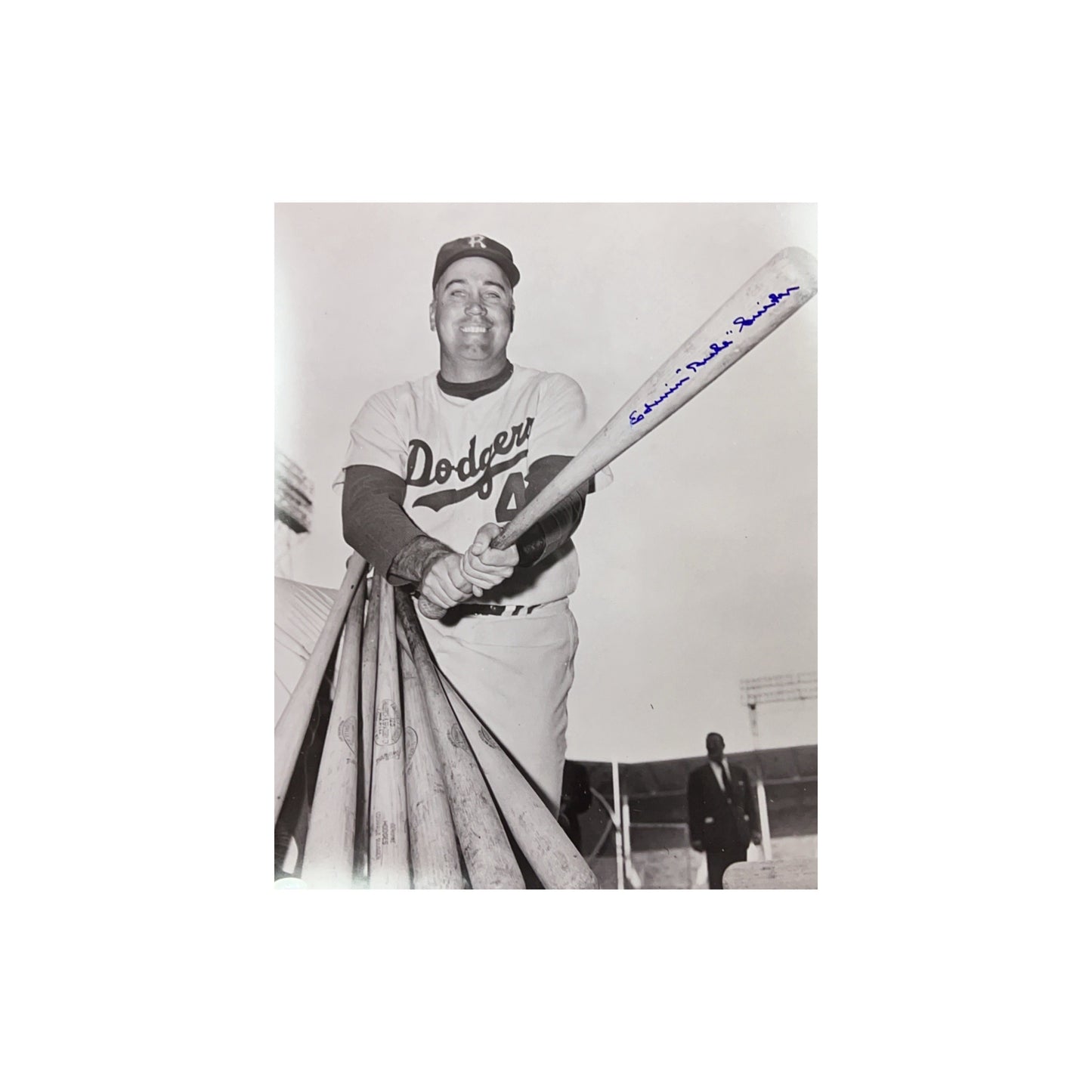 Duke Snider Autographed Brooklyn Dodgers Full Name 16x20 JSA