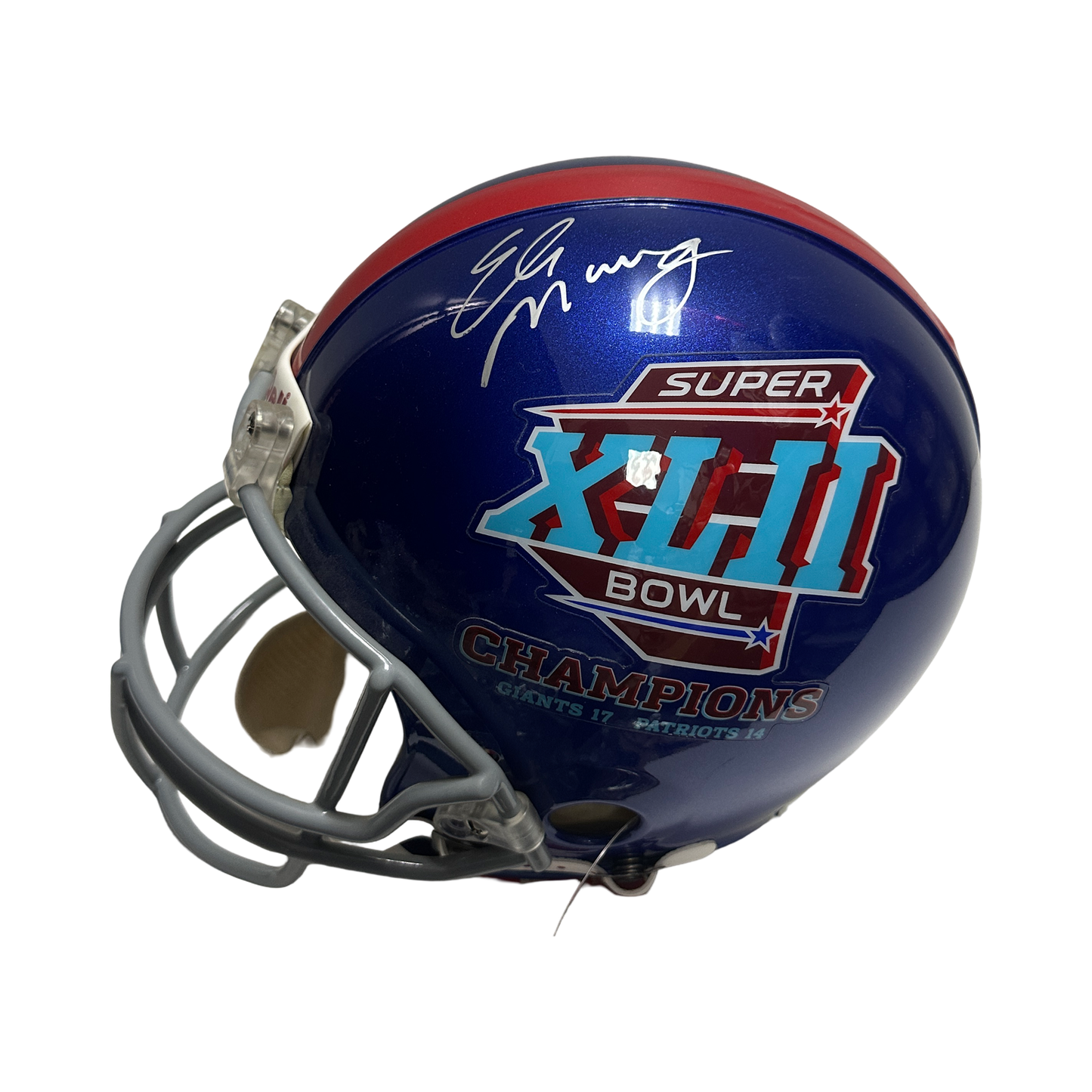 Eli Manning Autographed New York Giants Super Bowl XLII Helmet Signed Beckett